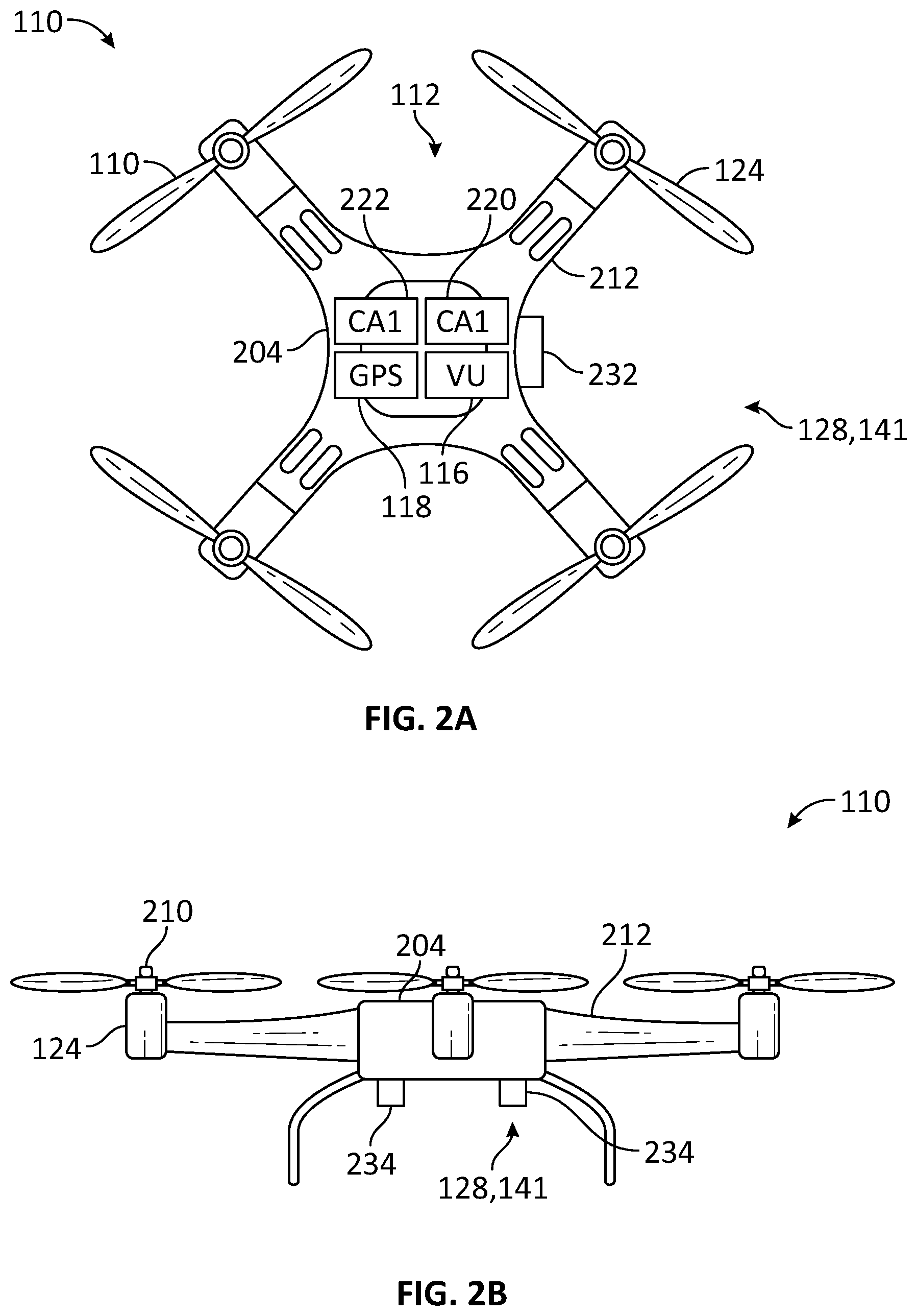 Patent US12307915 Figure 2 – Collision detection and avoidance for unmanned aerial vehicle systems and methods