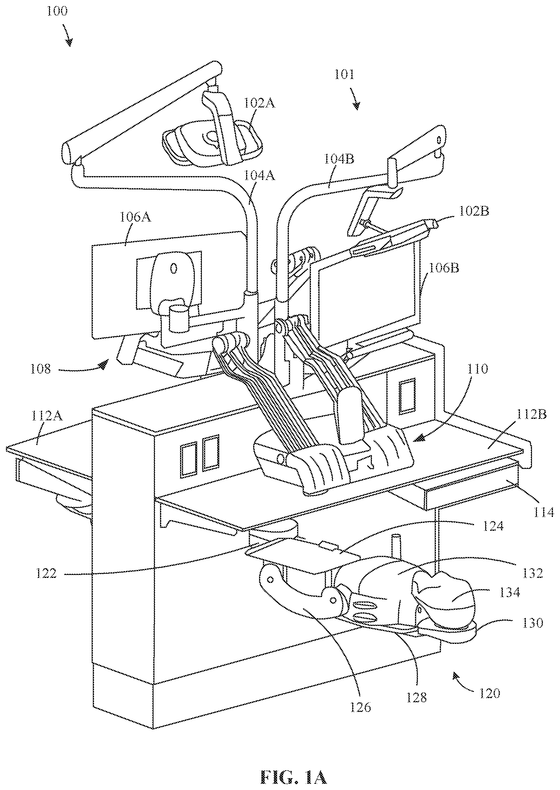 Patent US12307917 Figure 1 – Dental simulator system
