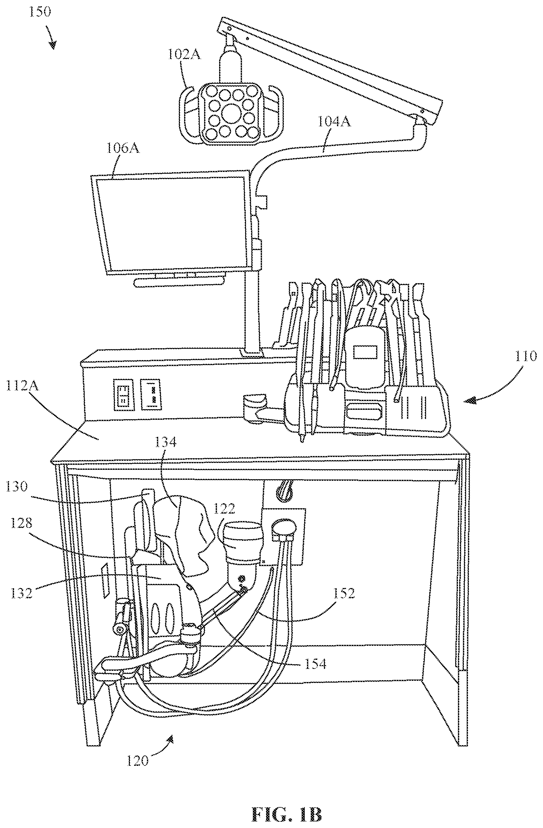 Patent US12307917 Figure 2 – Dental simulator system
