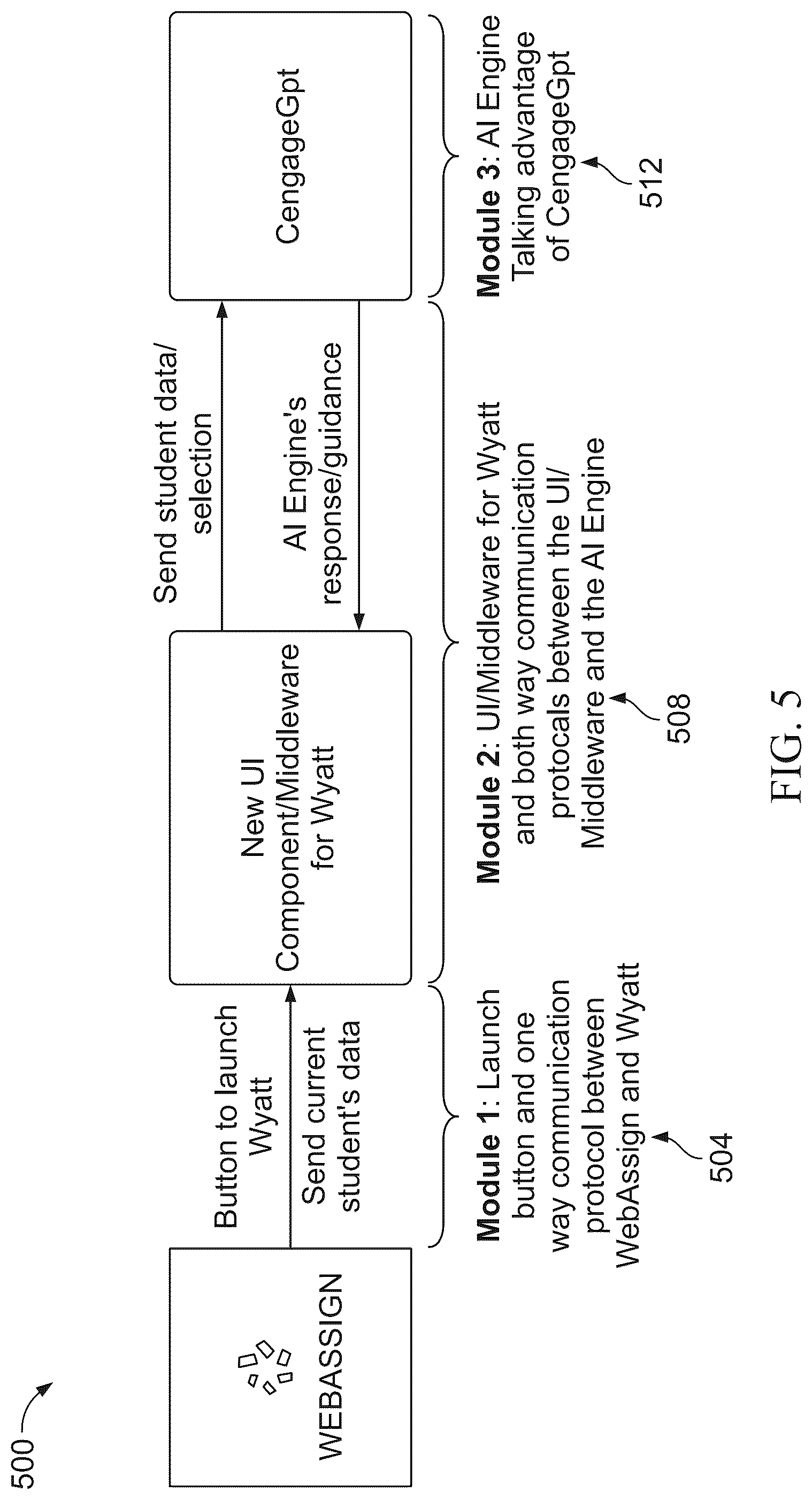 Patent US12307919 Figure 5 – Apparatus and method for delivering adaptive educational content
