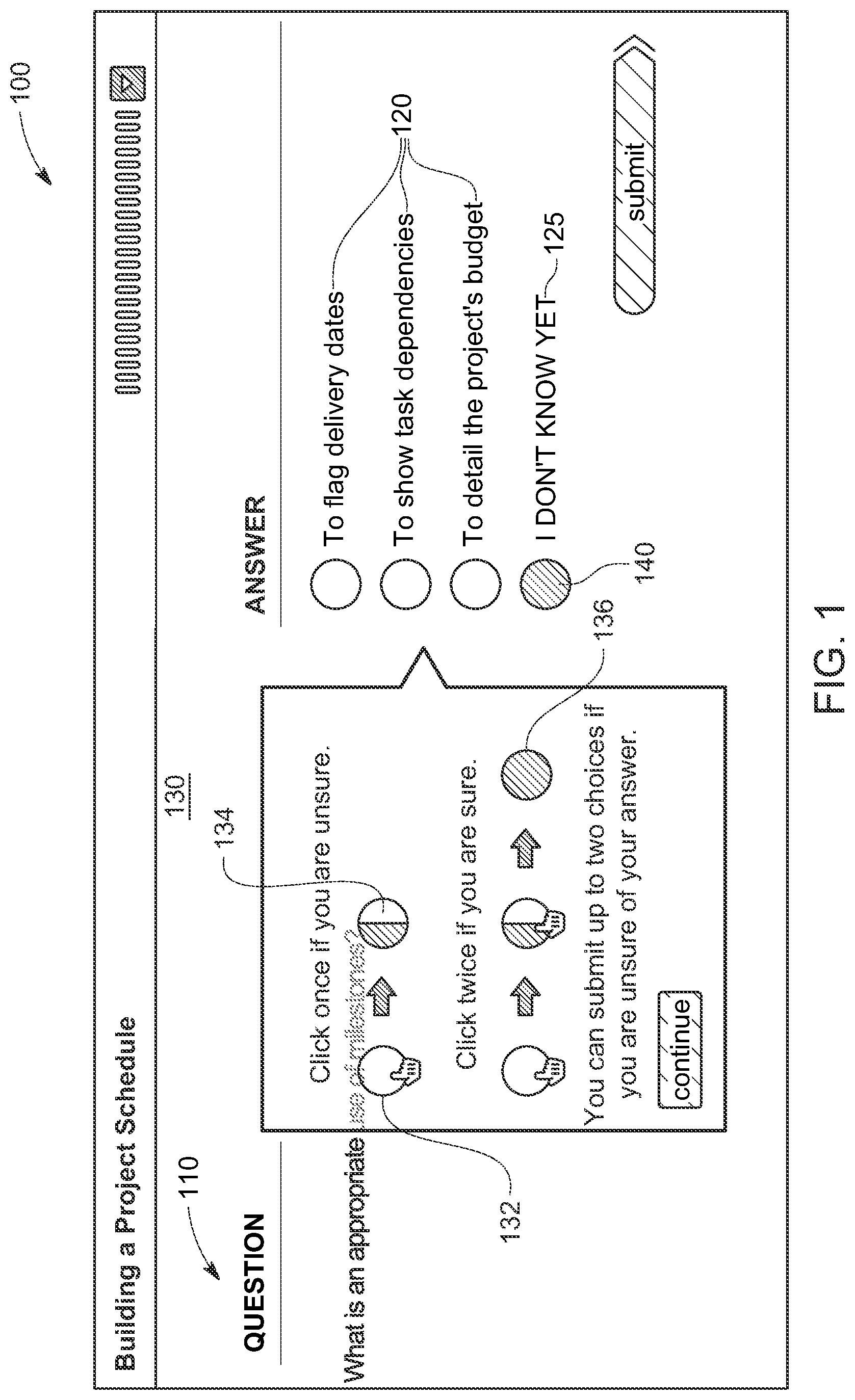 Patent US12307920 Figure 1 – Display and report generation platform for testing results