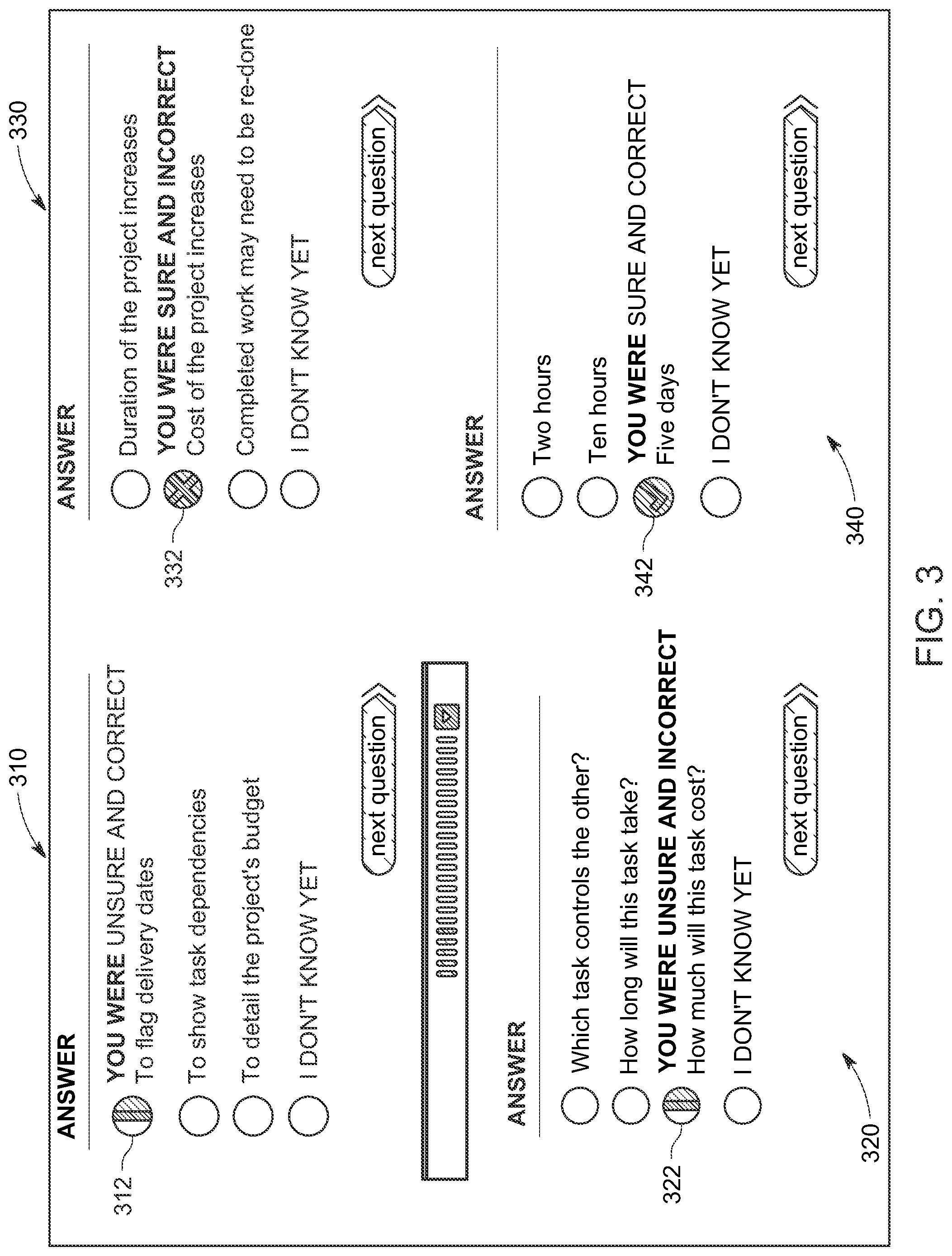 Patent US12307920 Figure 3 – Display and report generation platform for testing results