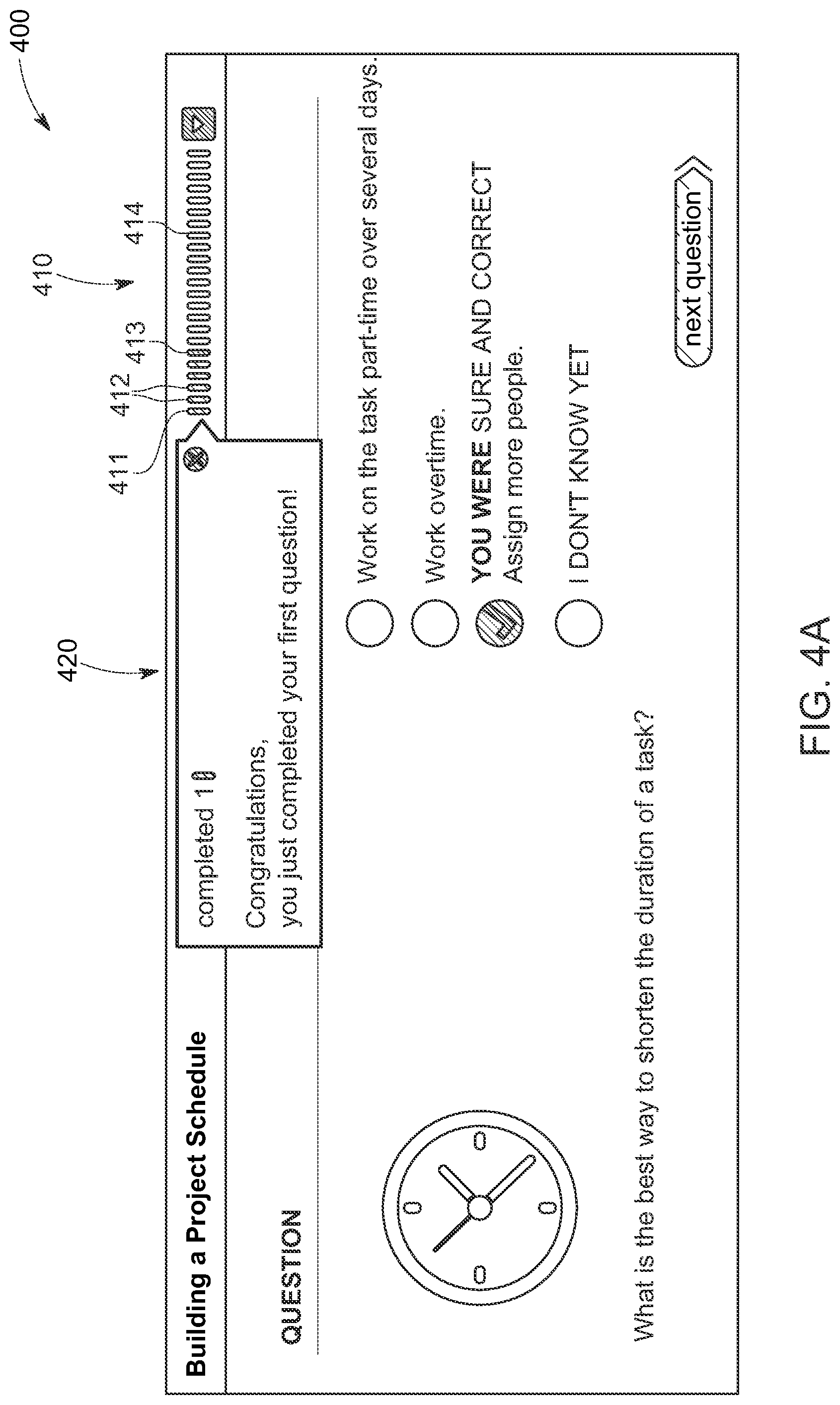 Patent US12307920 Figure 4 – Display and report generation platform for testing results