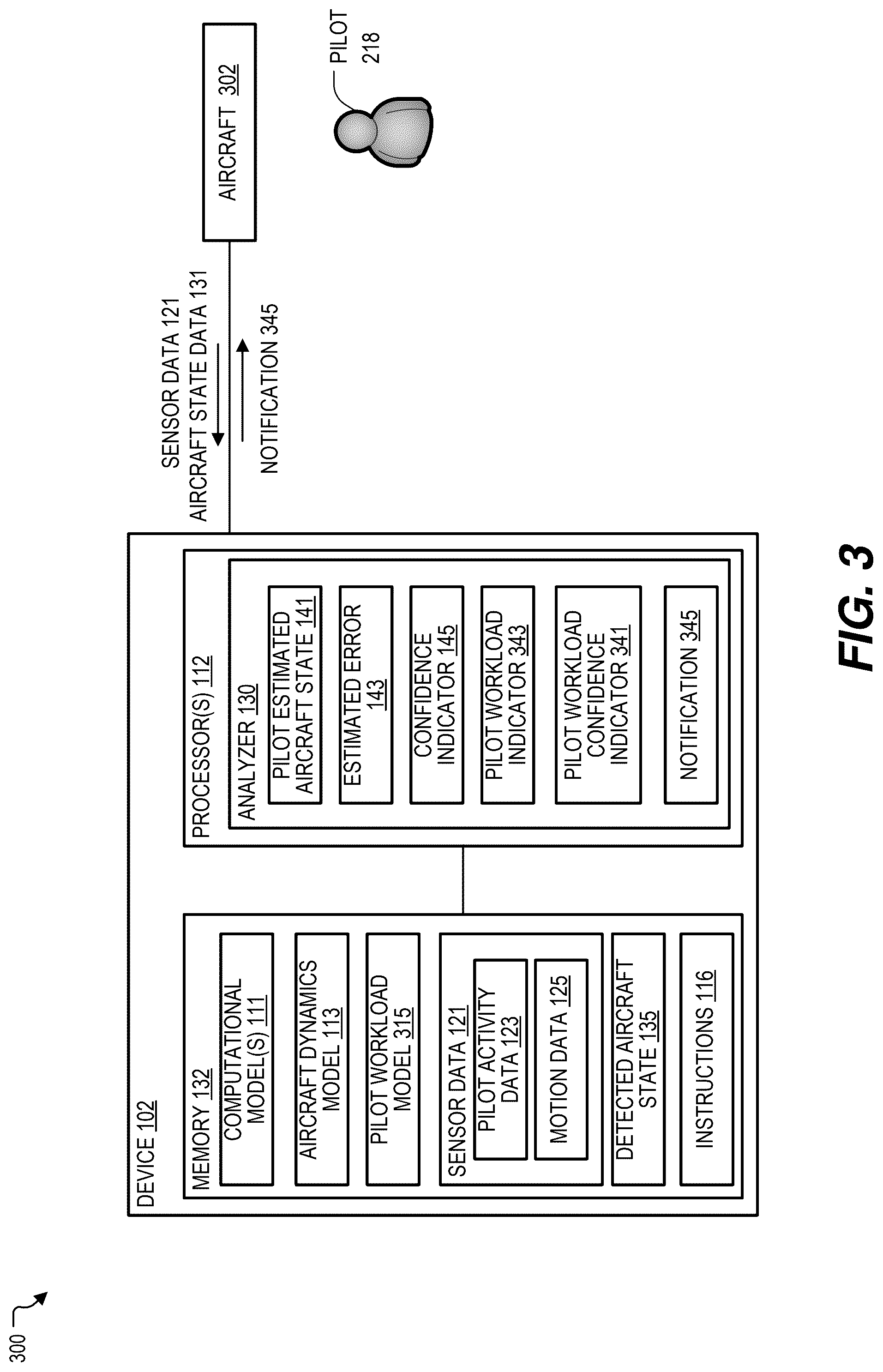 Patent US12307921 Figure 3 – Quantitative pilot evaluation during training