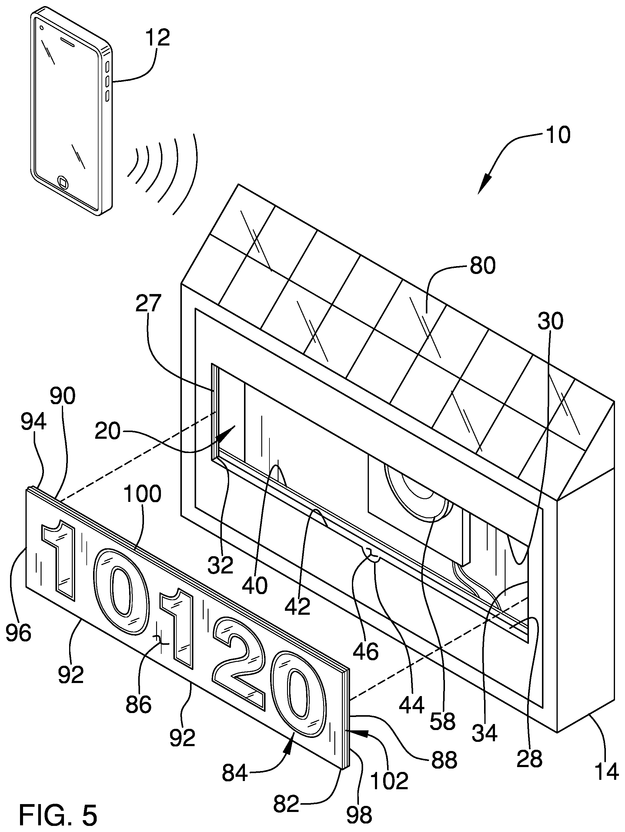 Patent US12307922 Figure 4 – Illuminated address assembly