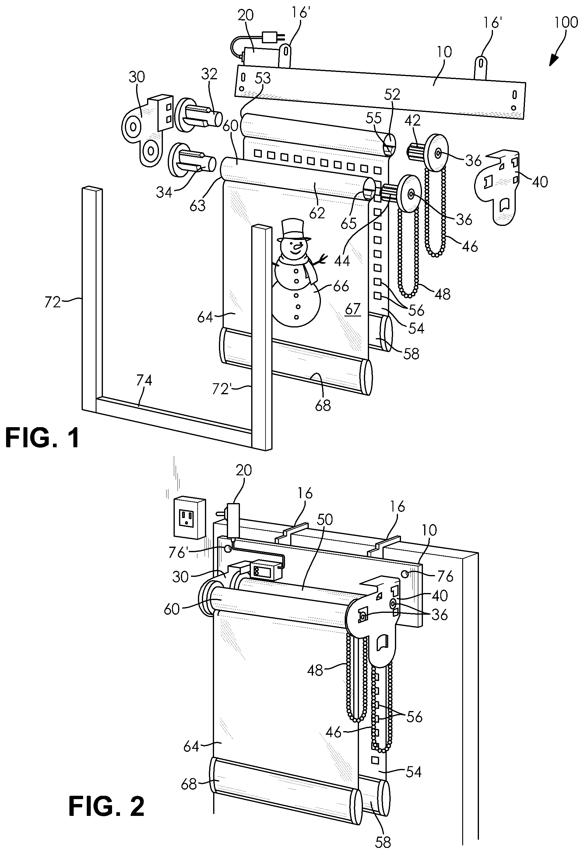 Patent US12307923 Figure 1 – Backlit signage display system