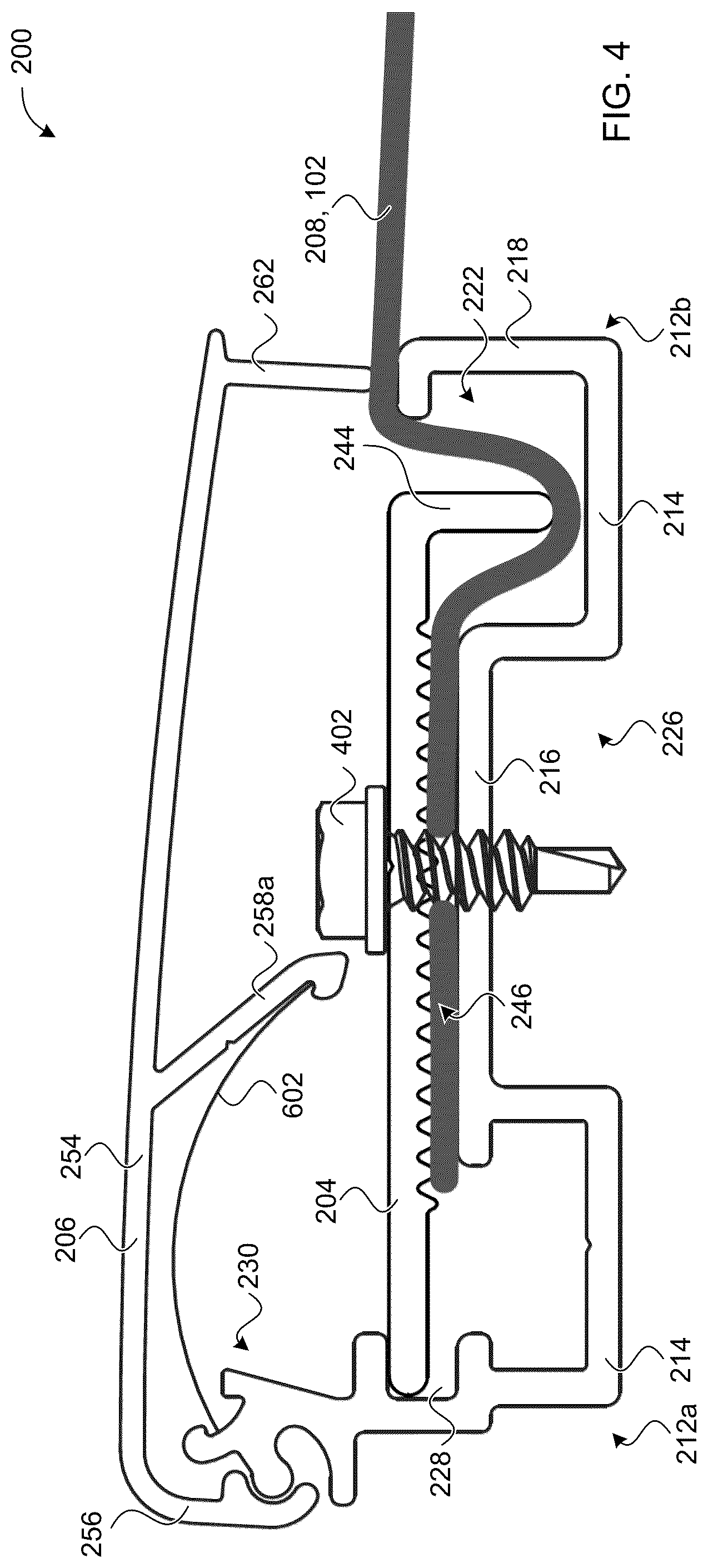 Patent US12307924 Figure 4 – Tensioning frame for sheet media