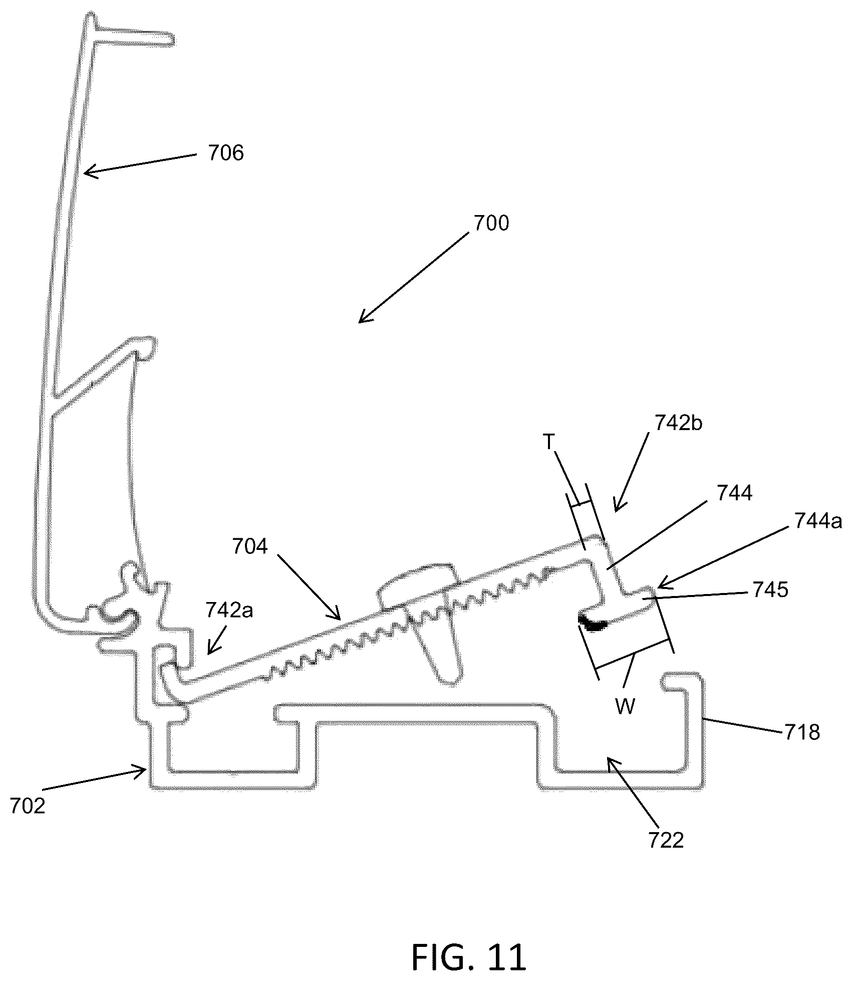 Patent US12307924 Figure 11 – Tensioning frame for sheet media