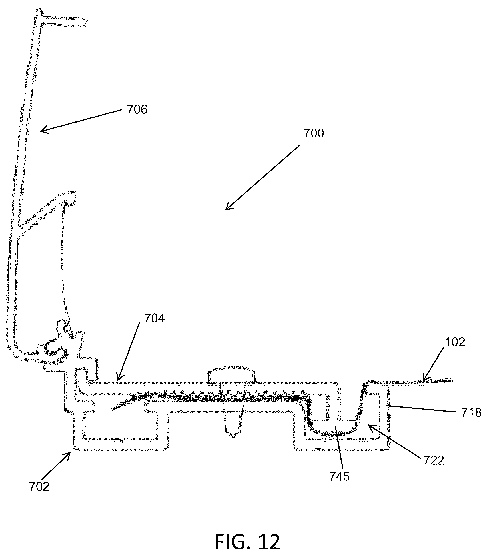 Patent US12307924 Figure 12 – Tensioning frame for sheet media