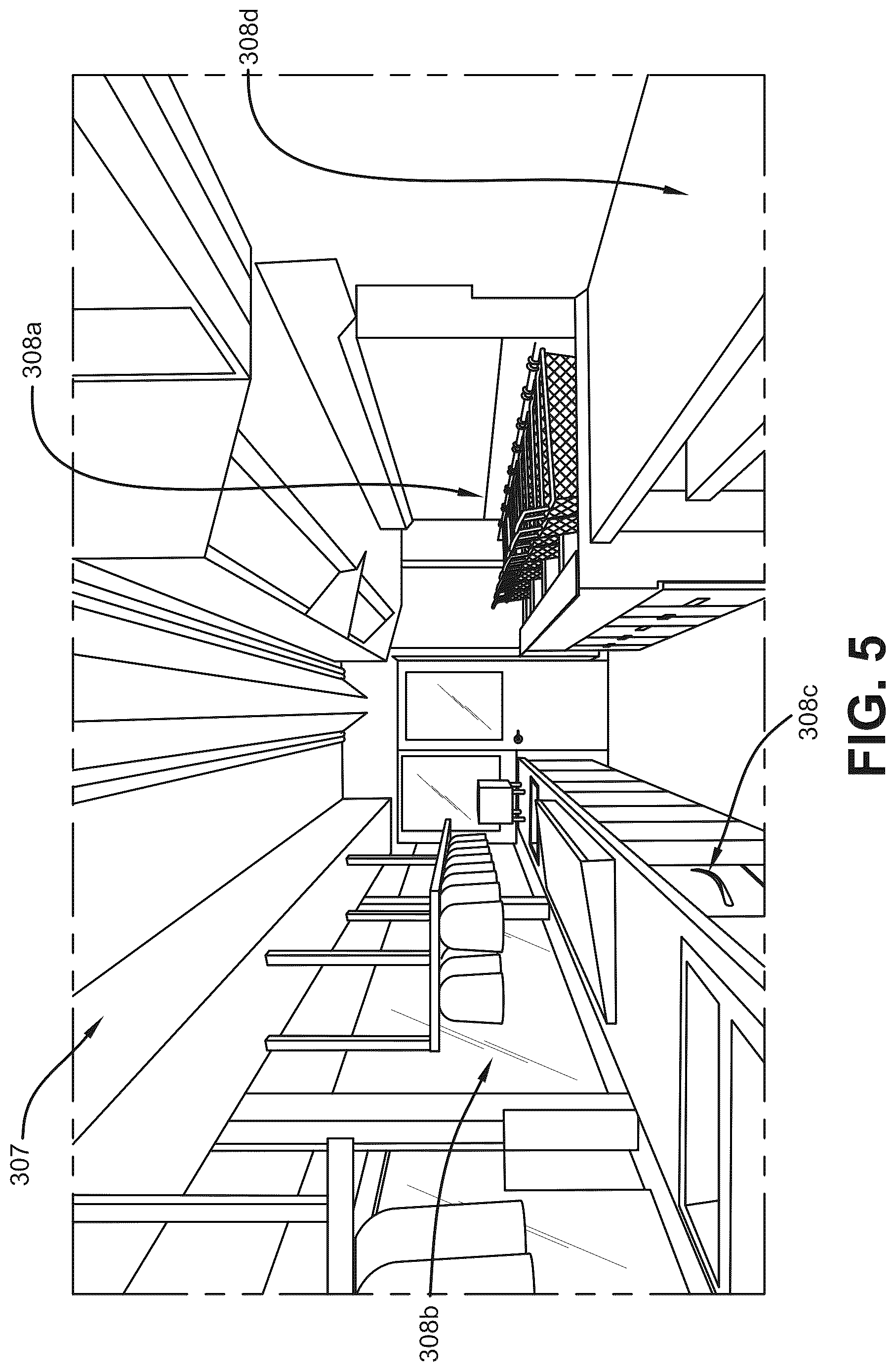 Patent US12307929 Figure 5 – Portable food concession trailer