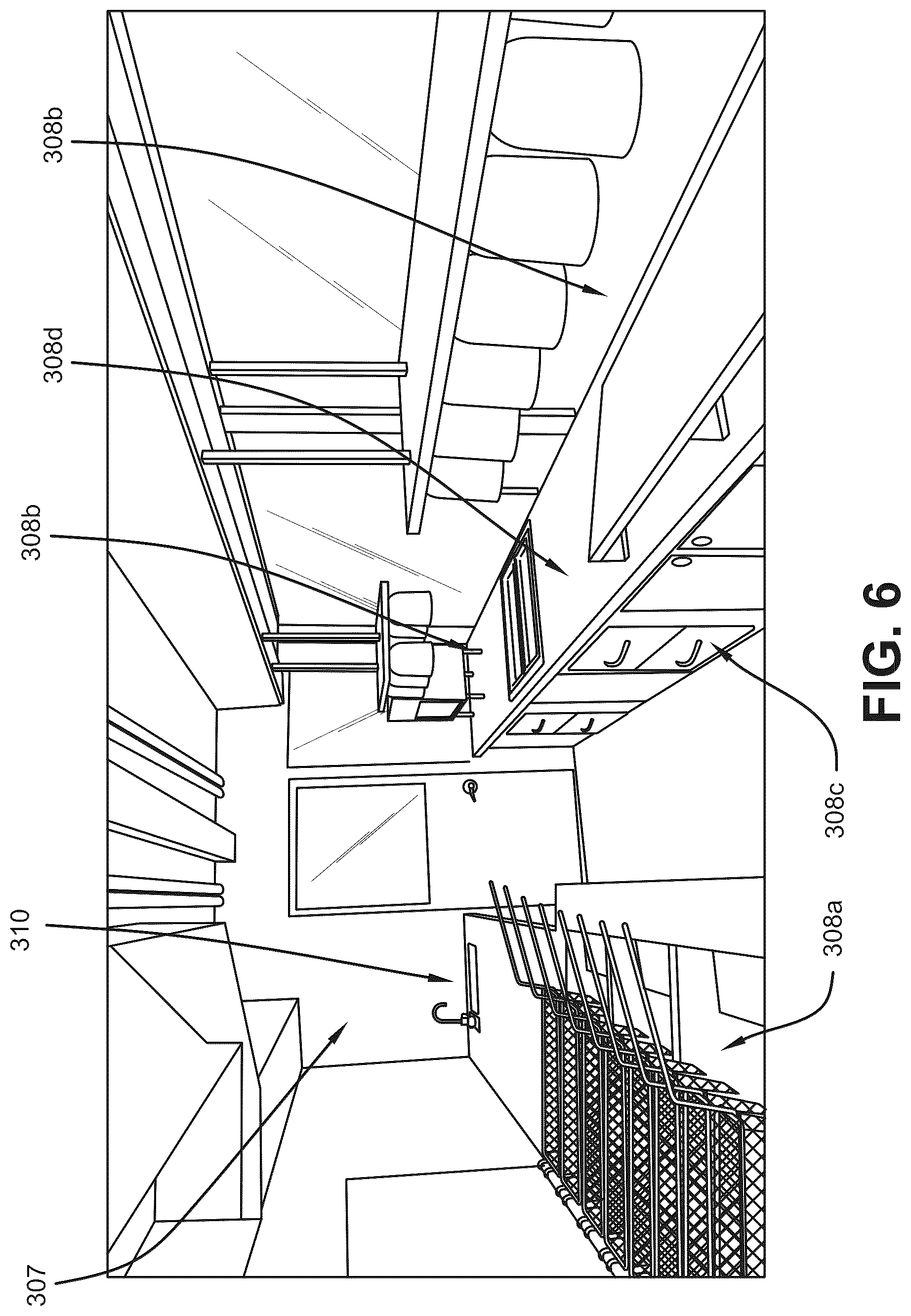 Patent US12307929 Figure 6 – Portable food concession trailer