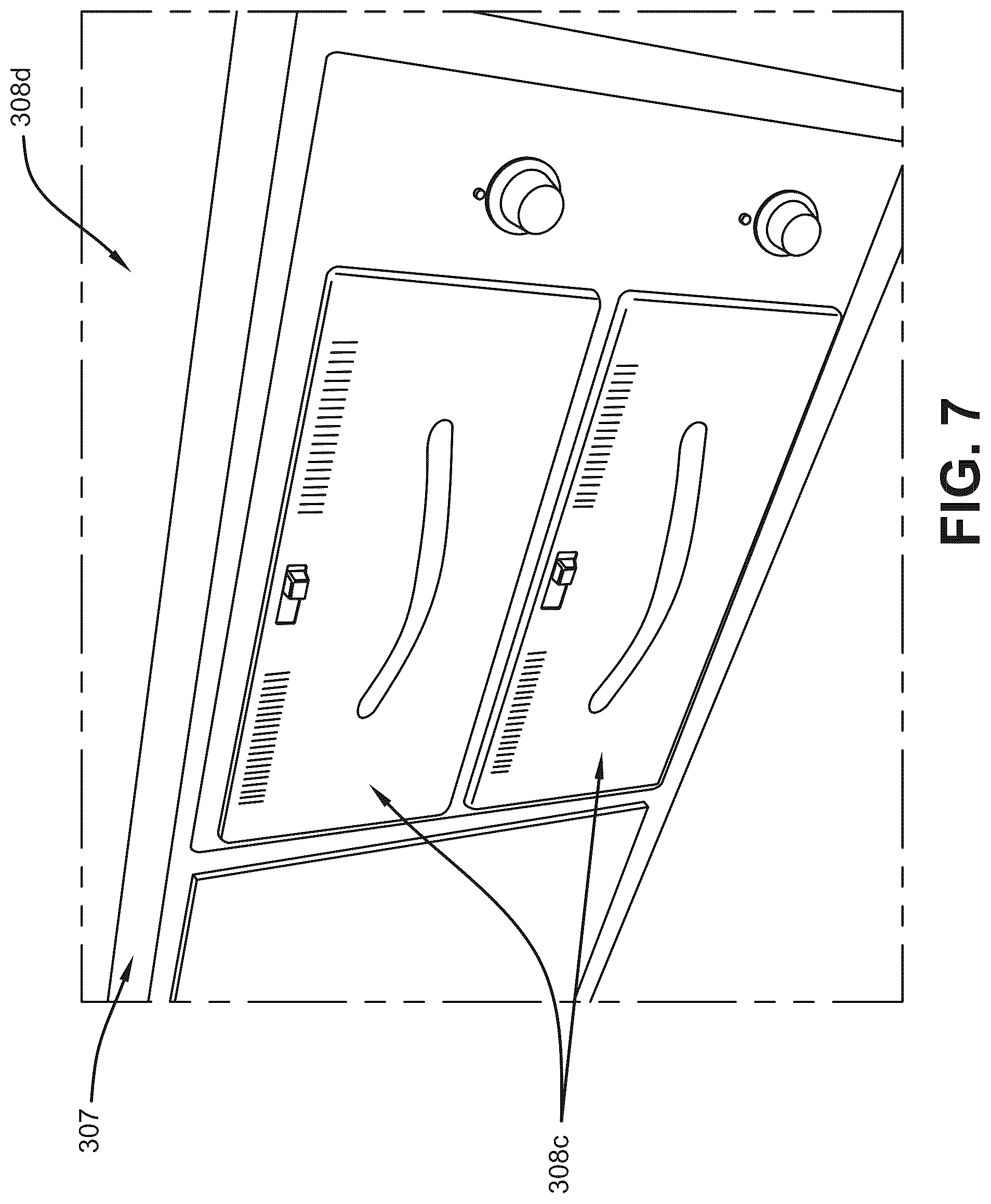 Patent US12307929 Figure 7 – Portable food concession trailer