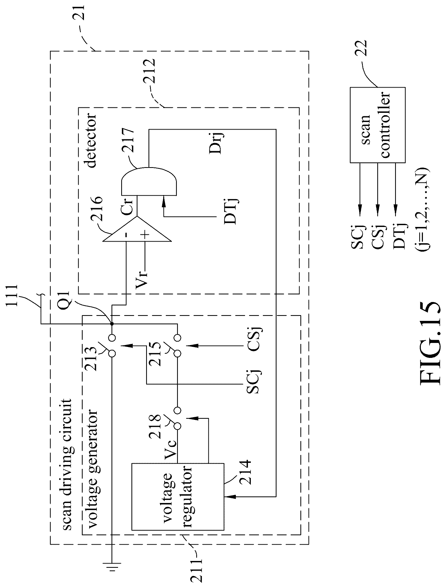 Patent US12307930 Figure 15 – Scan-type display apparatus capable of short circuit detection, and scan driver thereof
