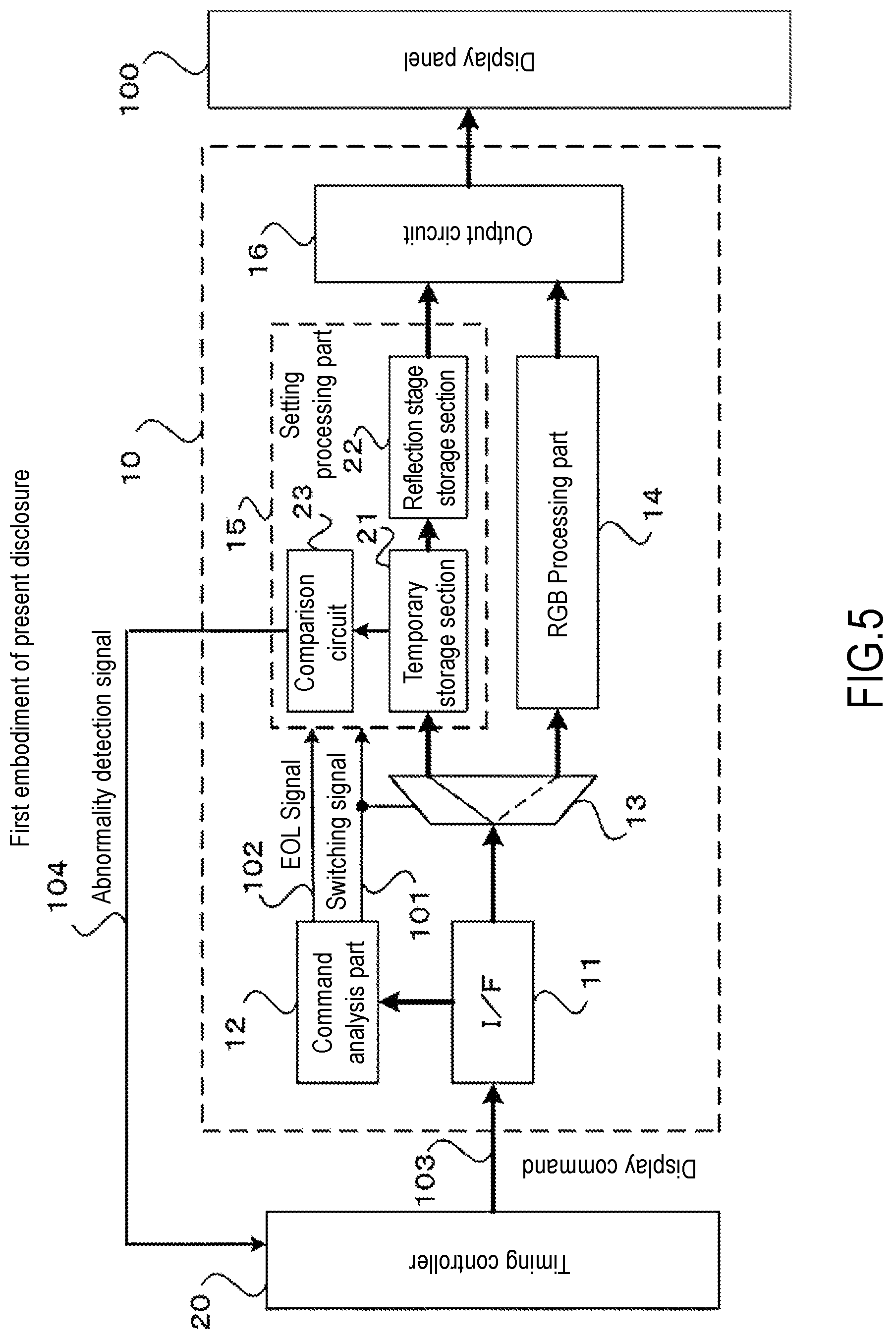 Patent US12307932 Figure 5 – Driver circuit and image display system