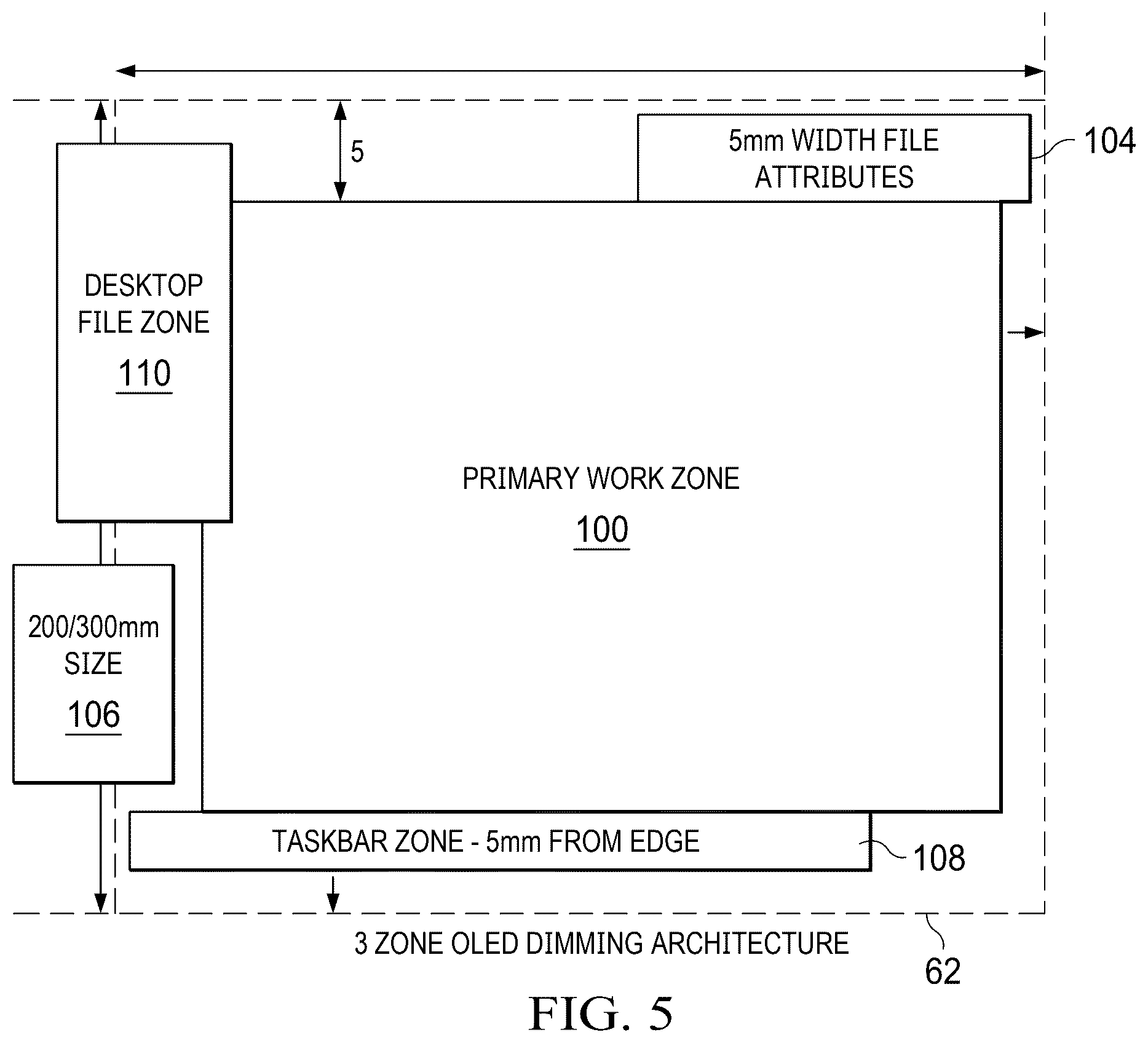 Patent US12307933 Figure 5 – Organic light emitting diode display film pixel shifting with temporal segmented image tracking