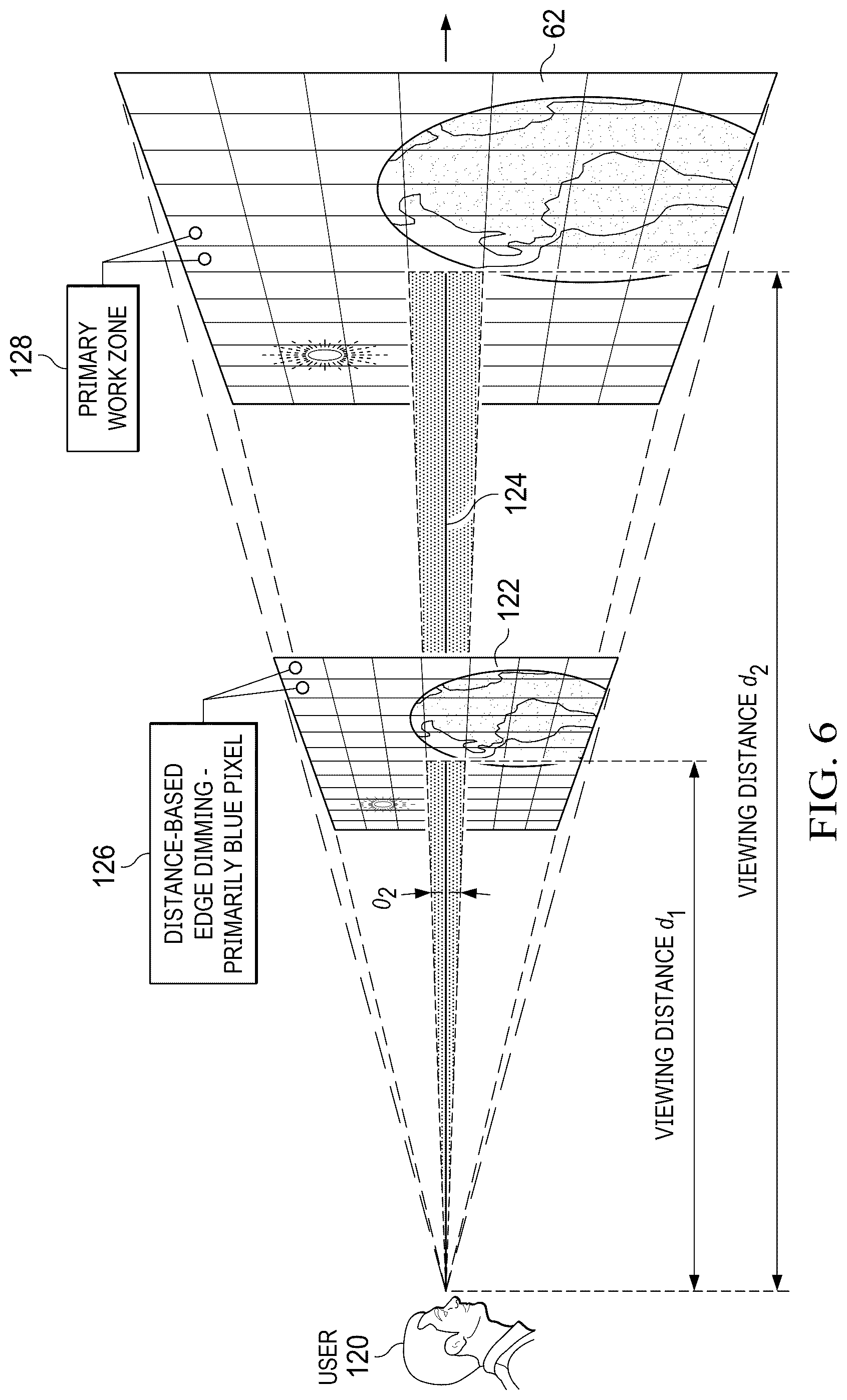 Patent US12307933 Figure 6 – Organic light emitting diode display film pixel shifting with temporal segmented image tracking