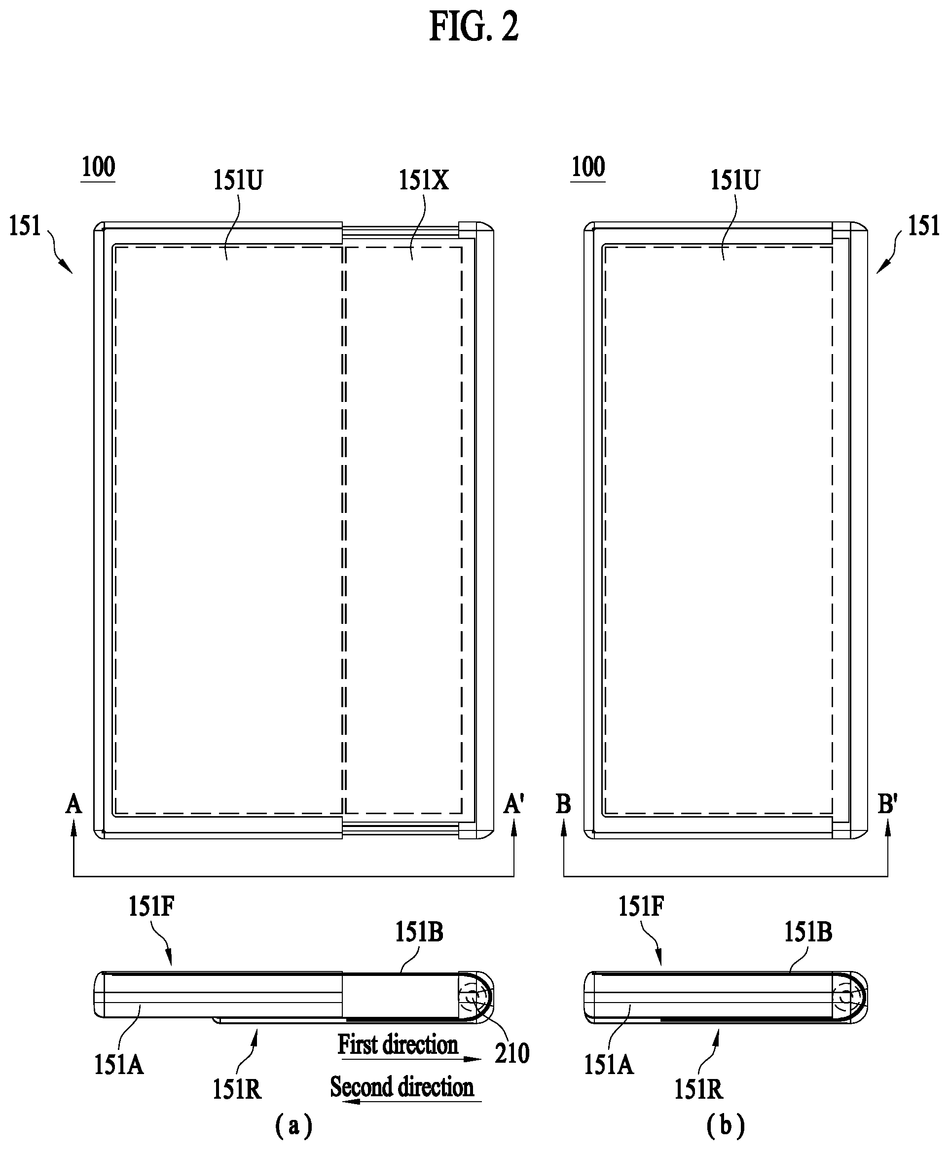Patent US12307934 Figure 2 – Electronic device with extendable display screen for displaying contents, and control method therefor