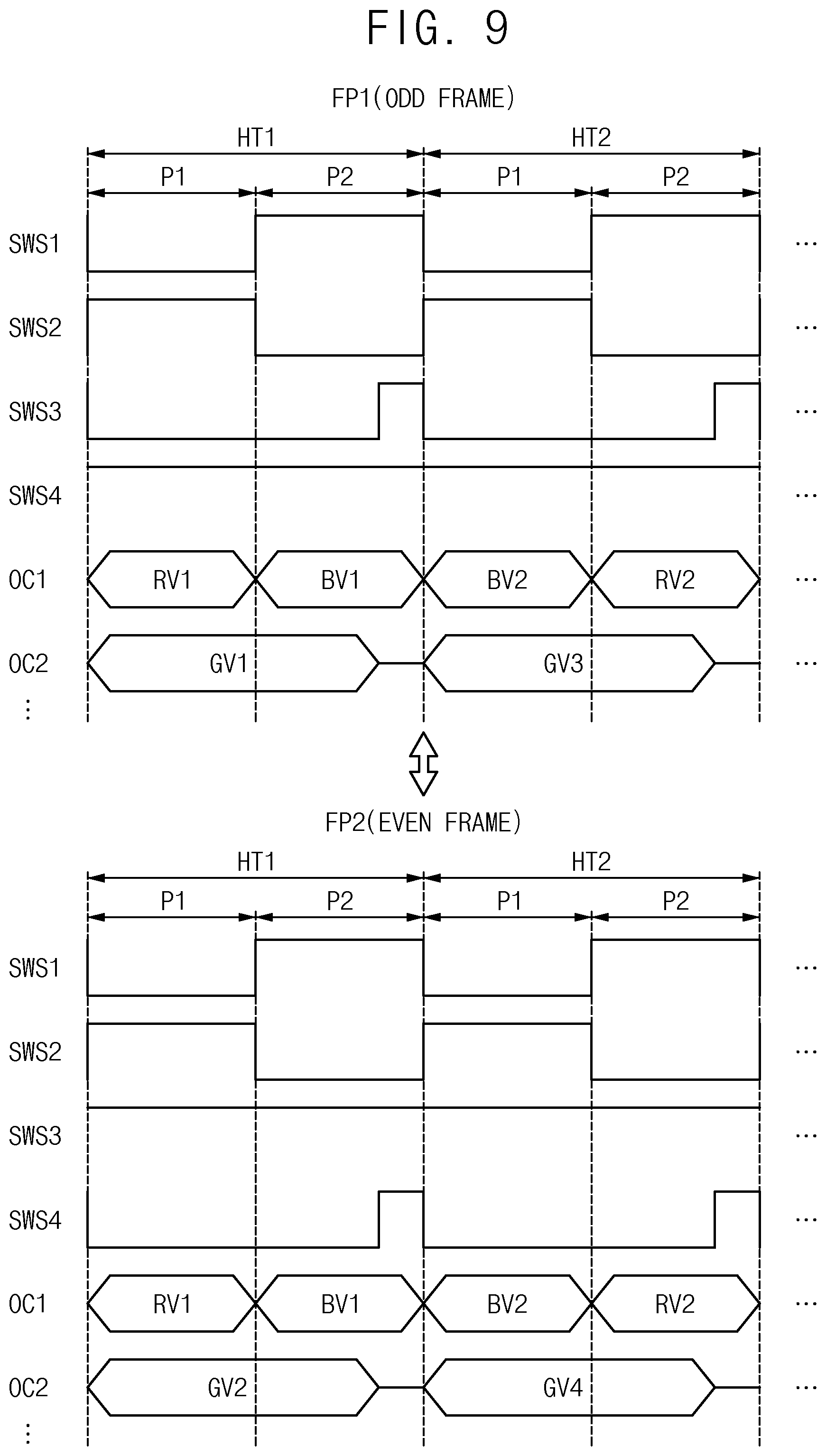 Patent US12307937 Figure 9 – Display device including a demultiplexer circuit