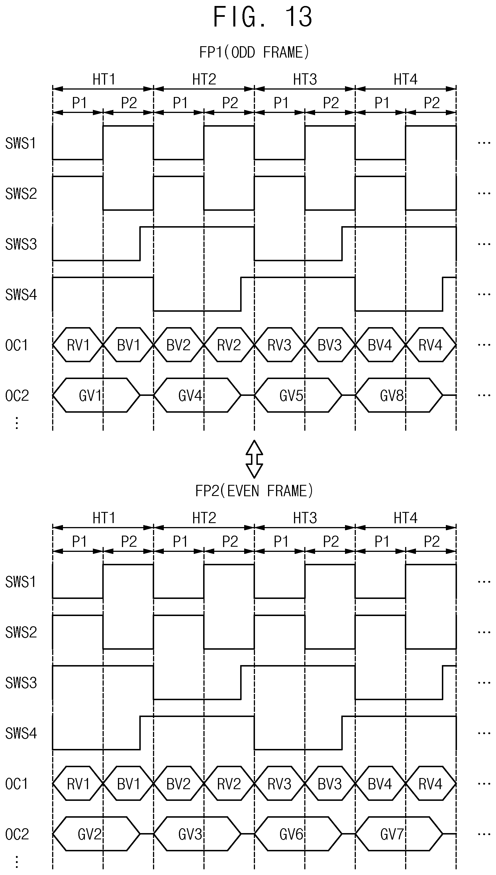 Patent US12307937 Figure 13 – Display device including a demultiplexer circuit