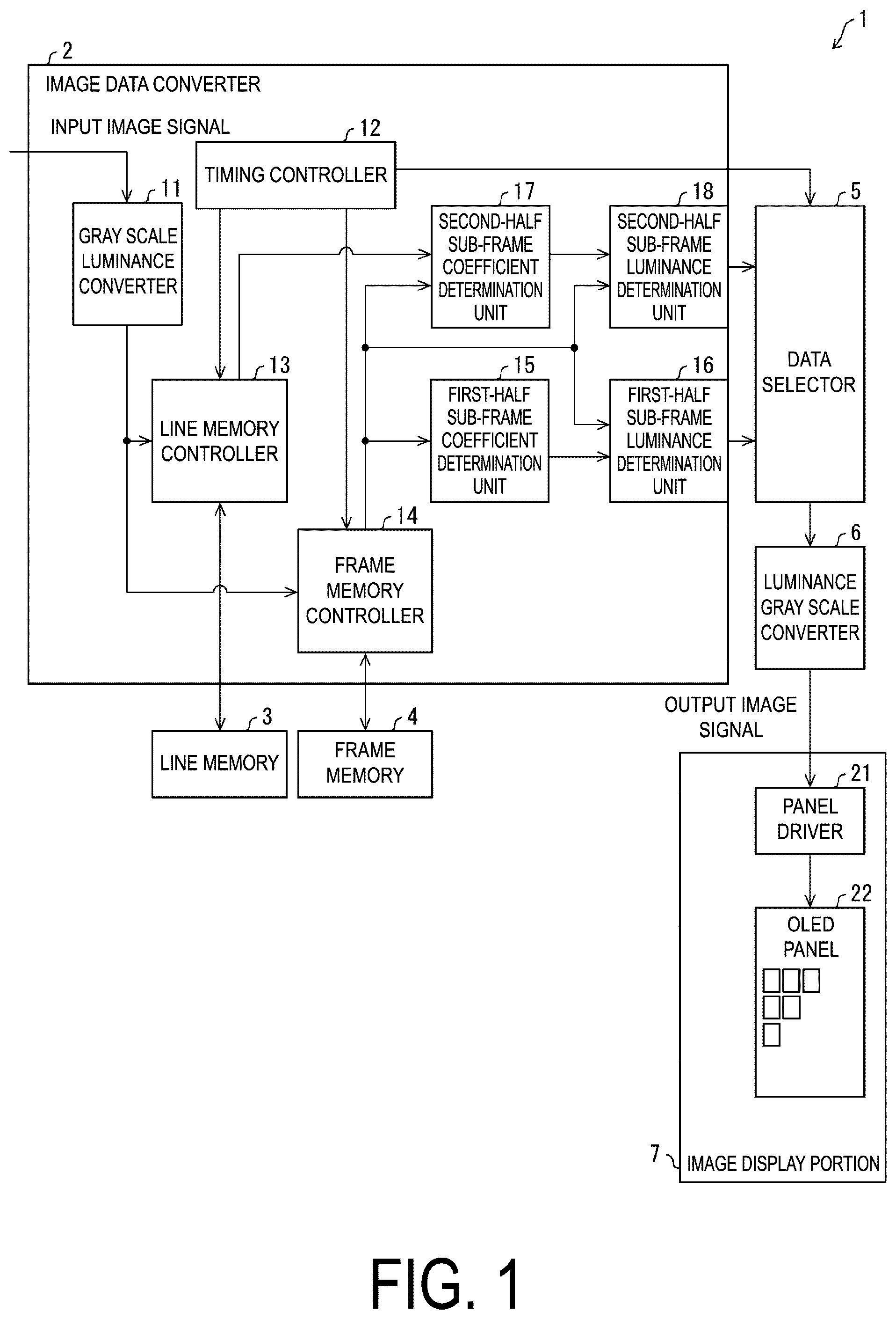 Patent US12307939 Figure 1 – Display device