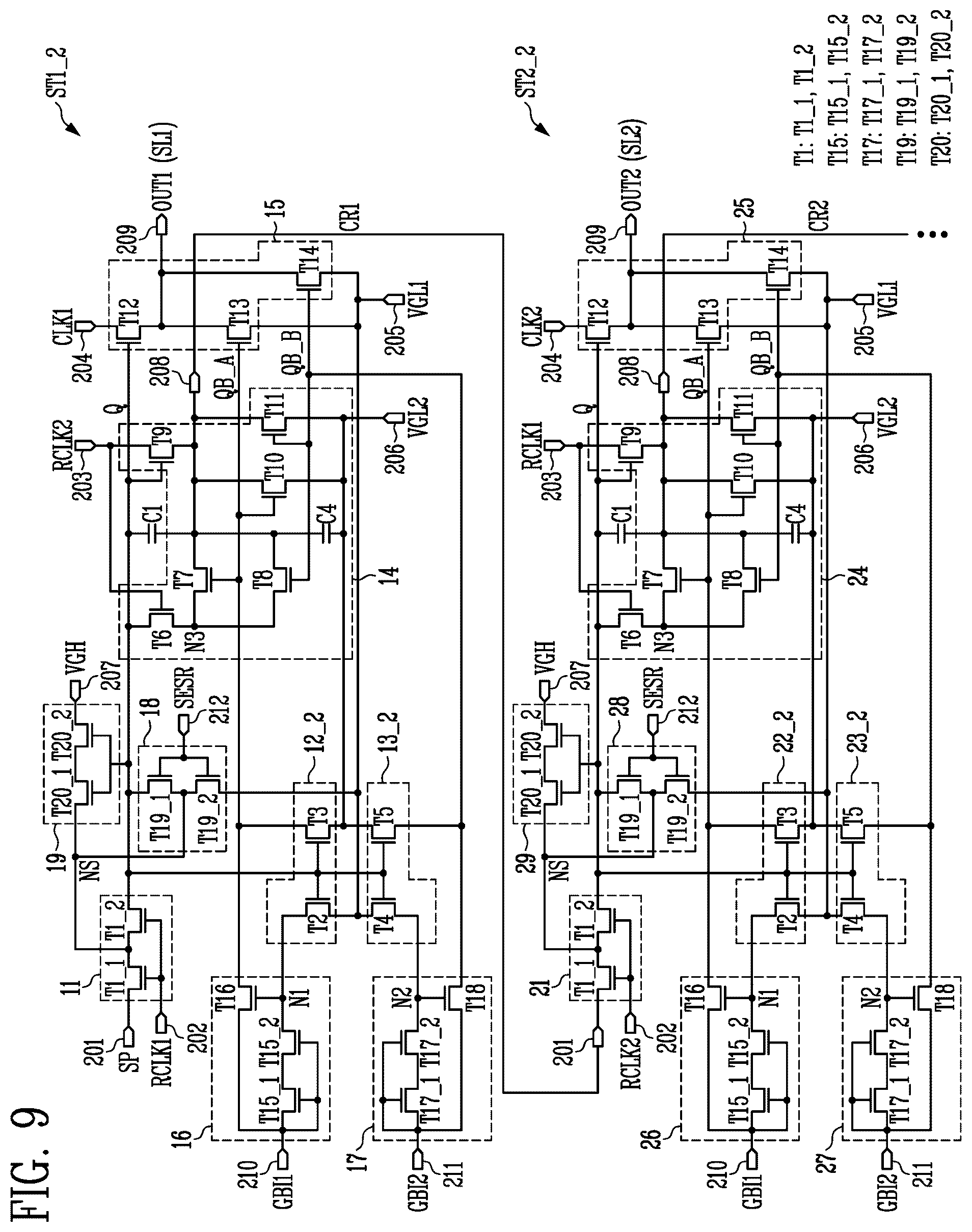 Patent US12307942 Figure 12 – Scan driver