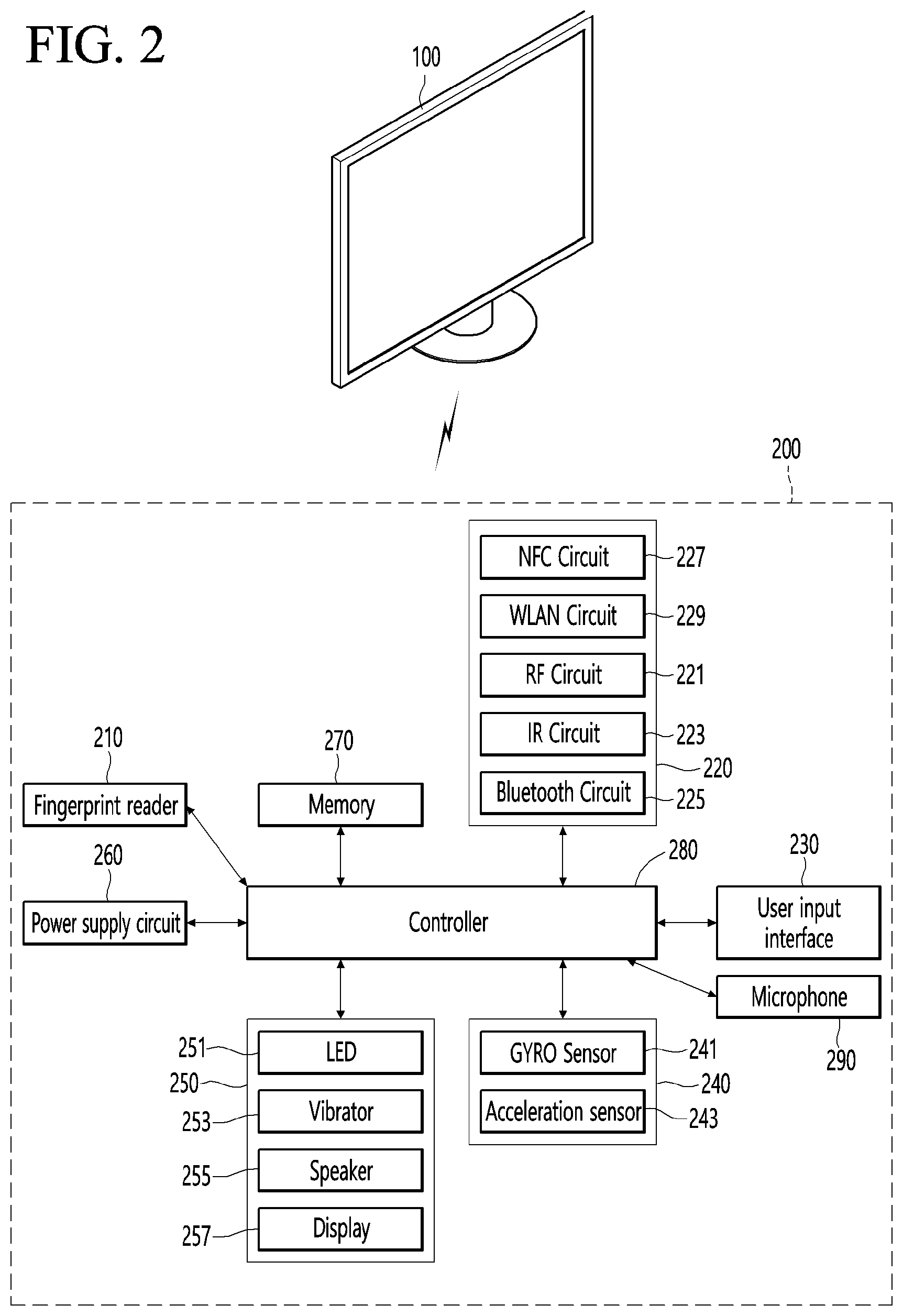 Patent US12307943 Figure 2 – Display device