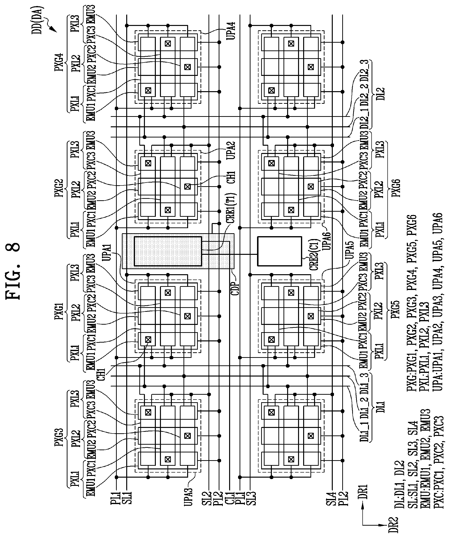 Patent US12307945 Figure 8 – Display device