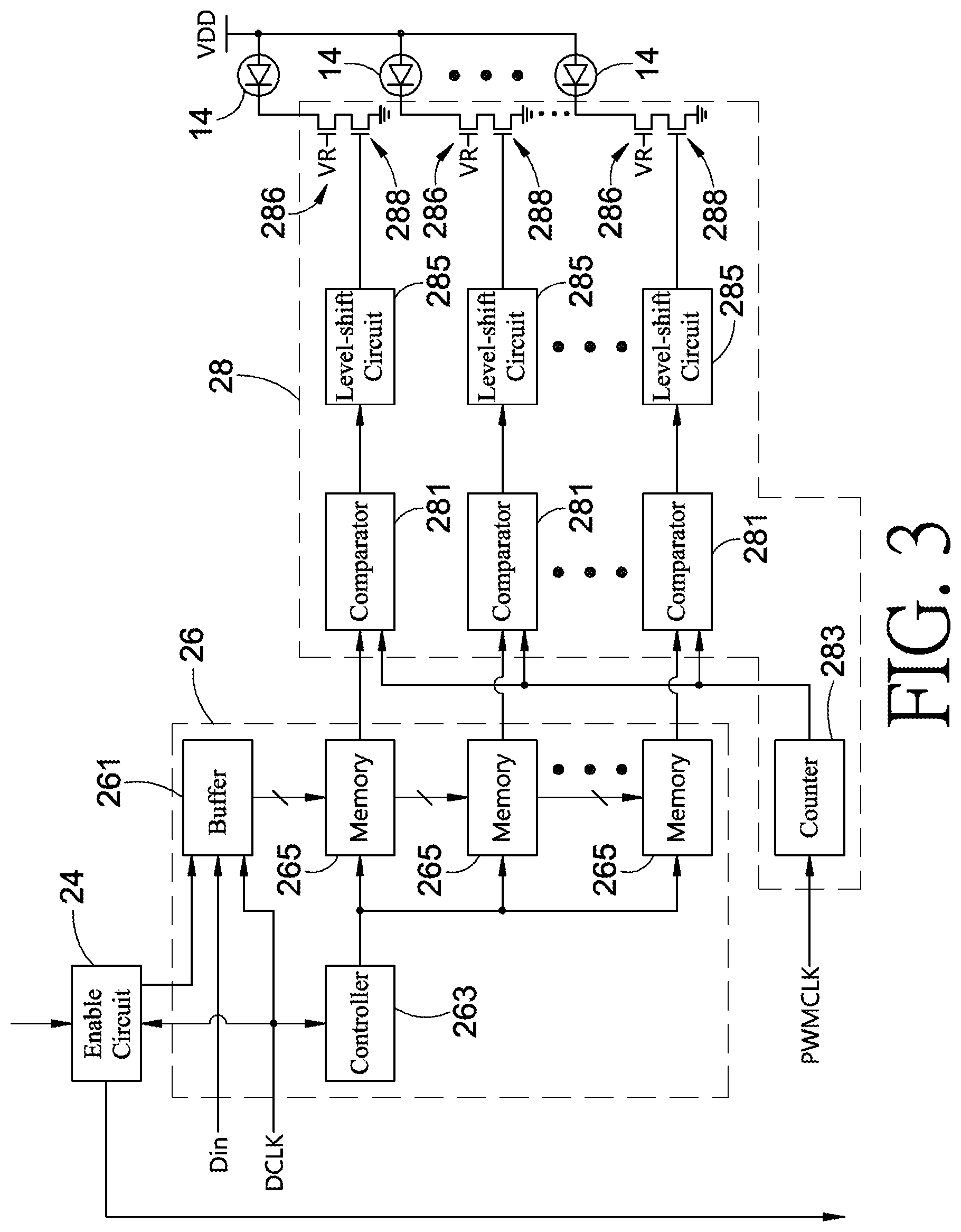 Patent US12307946 Figure 3 – Serially driving structure for display panel