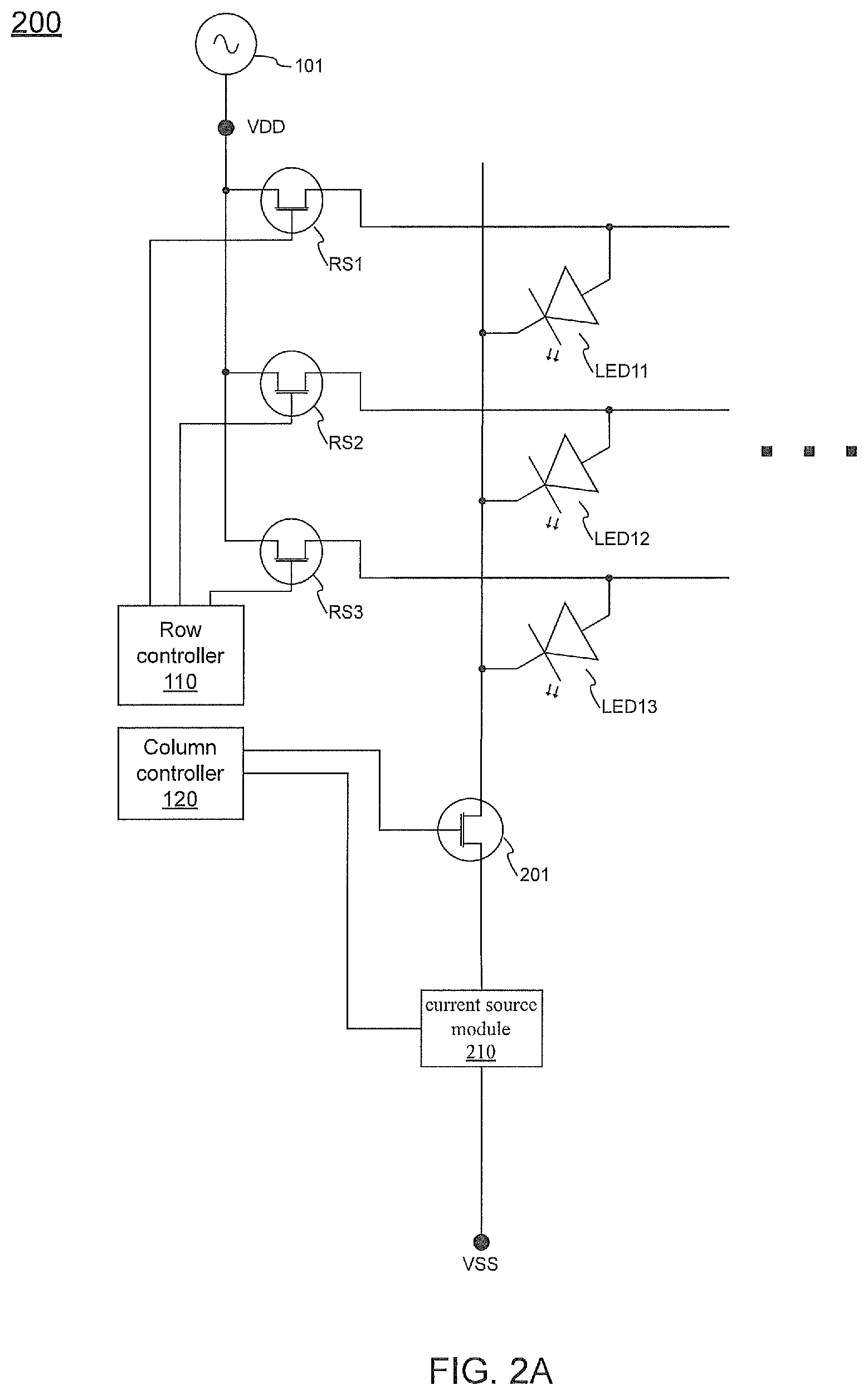 Patent US12307947 Figure 2 – Display apparatus including LED array