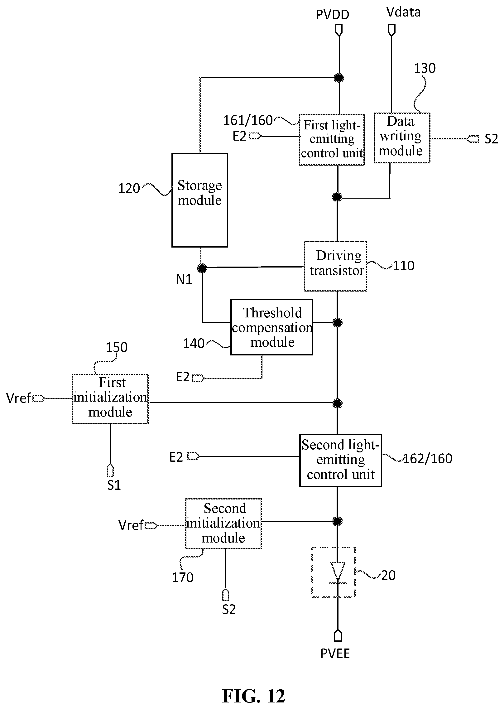 Patent US12307949 Figure 11 – Display panel having pixel driving circuit, driving method thereof and display device