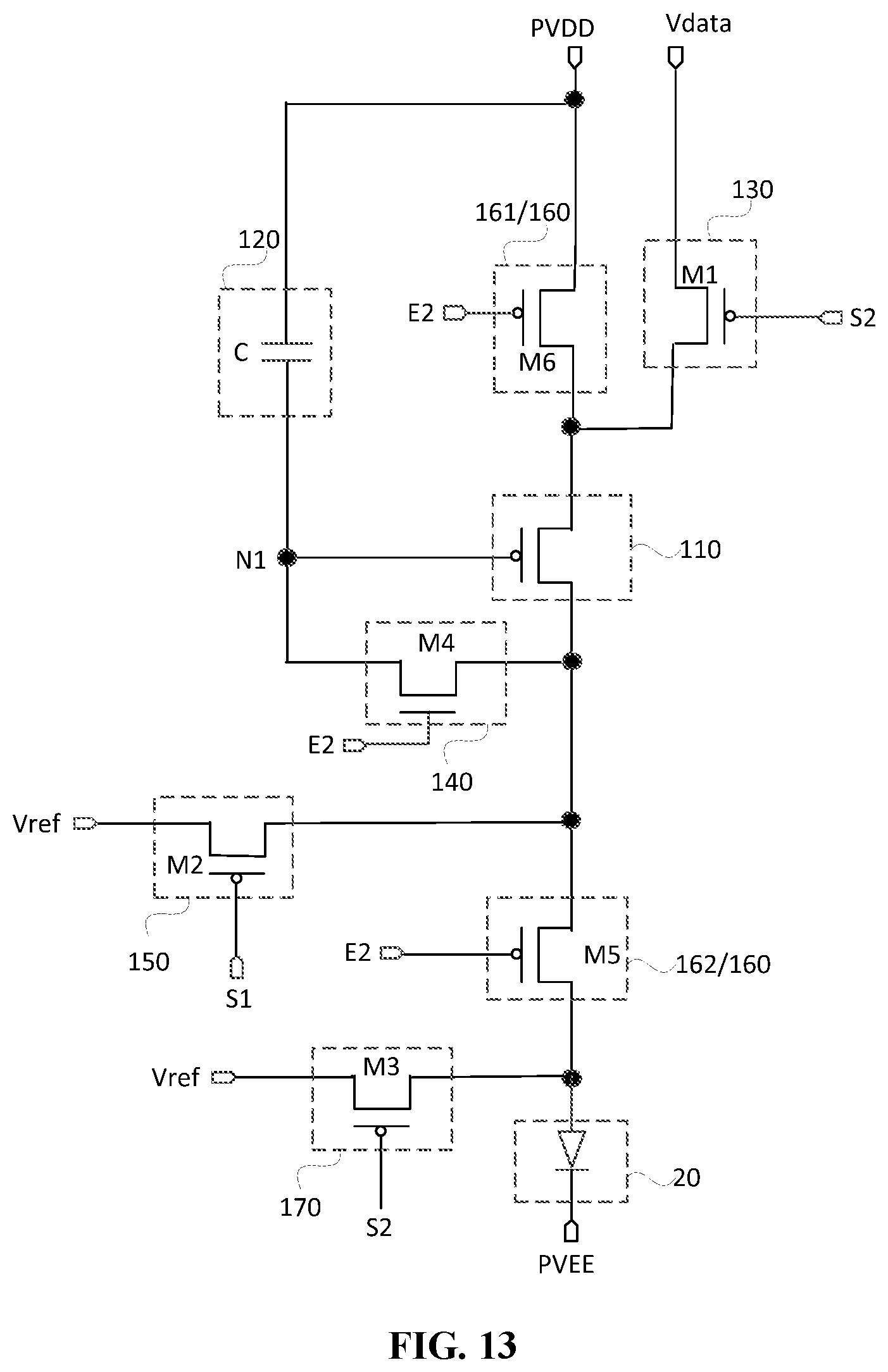Patent US12307949 Figure 12 – Display panel having pixel driving circuit, driving method thereof and display device