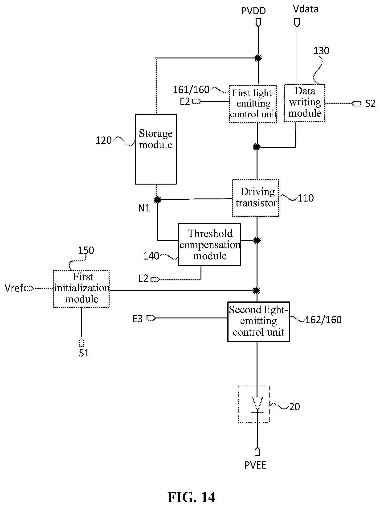 Patent US12307949 Figure 13 – Display panel having pixel driving circuit, driving method thereof and display device