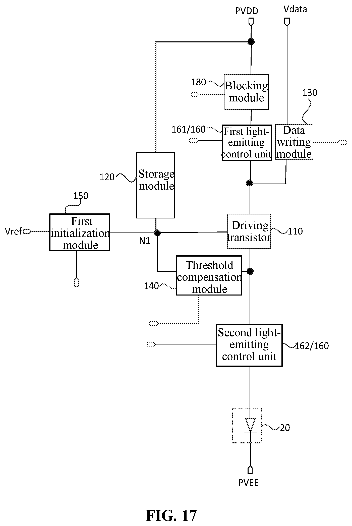 Patent US12307949 Figure 16 – Display panel having pixel driving circuit, driving method thereof and display device