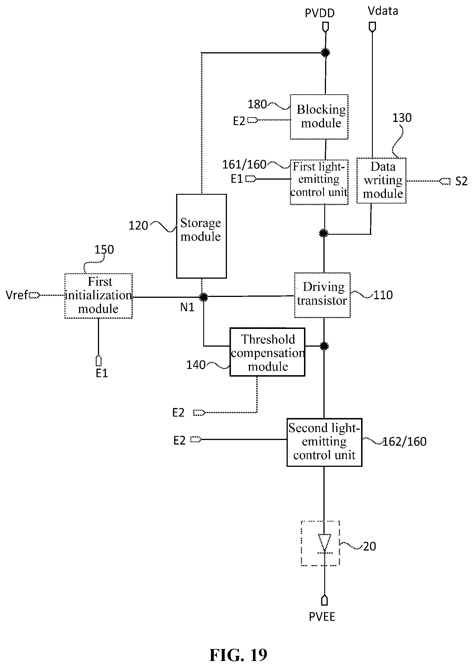 Patent US12307949 Figure 18 – Display panel having pixel driving circuit, driving method thereof and display device