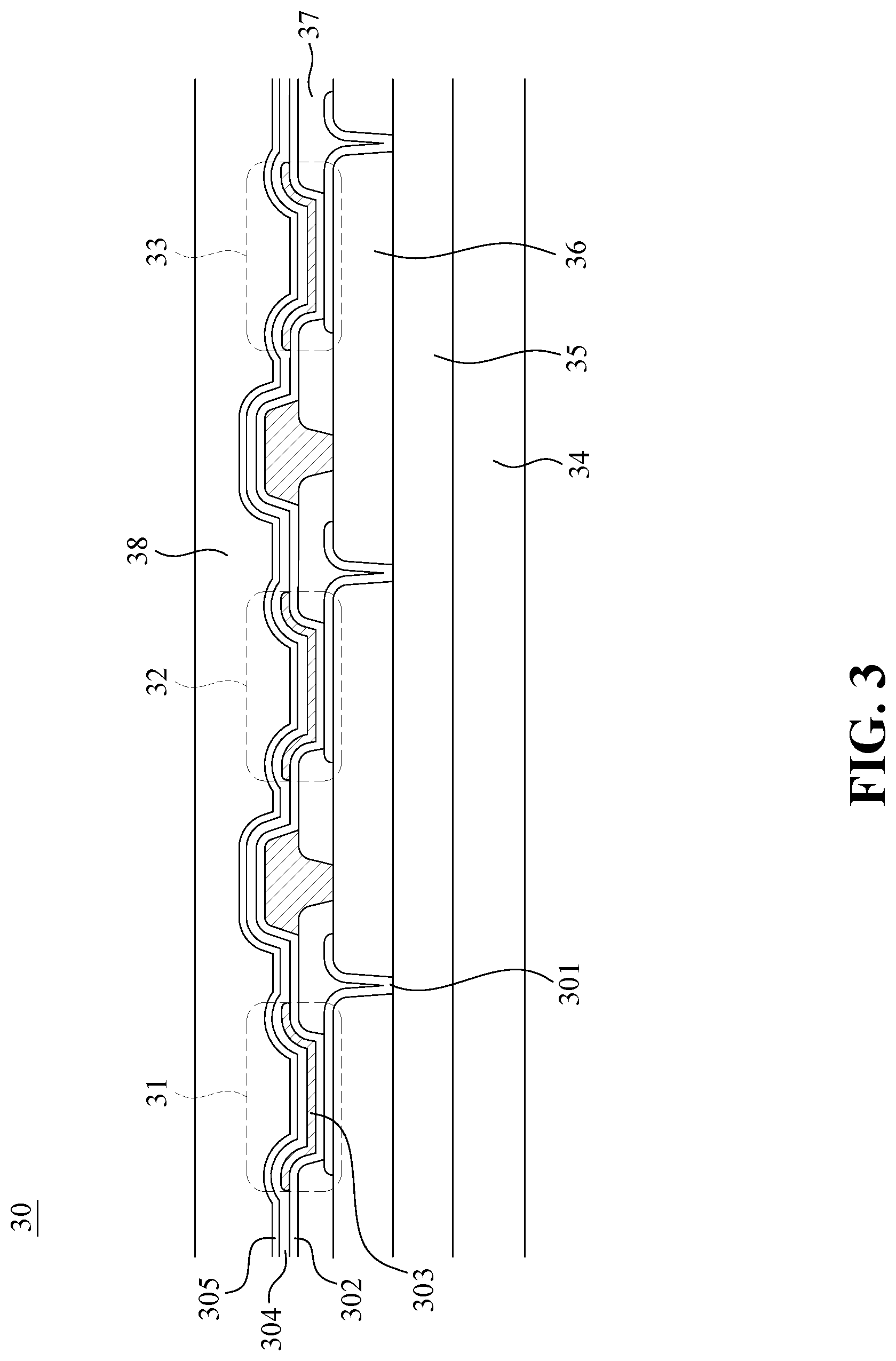 Patent US12307953 Figure 3 – Full-screen display device with different unit pixels for emitting and receiving light