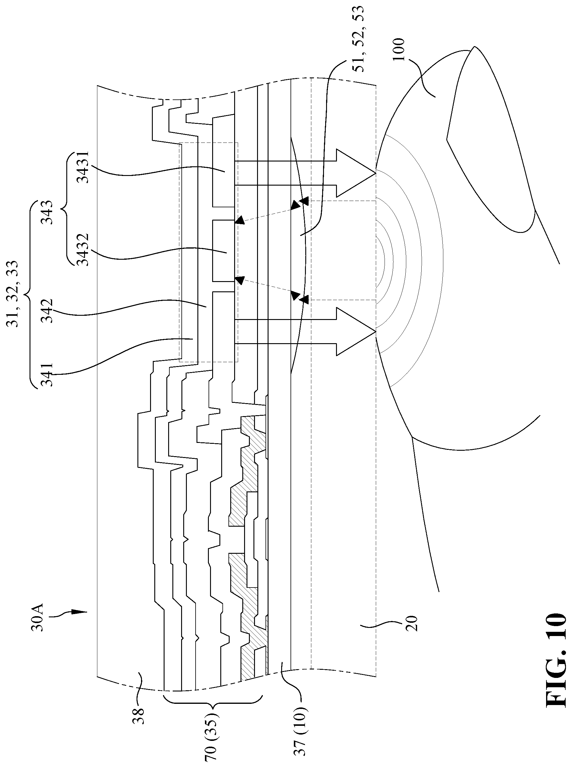 Patent US12307954 Figure 12 – Full-screen display device with unit pixel having function for emitting and receiving light