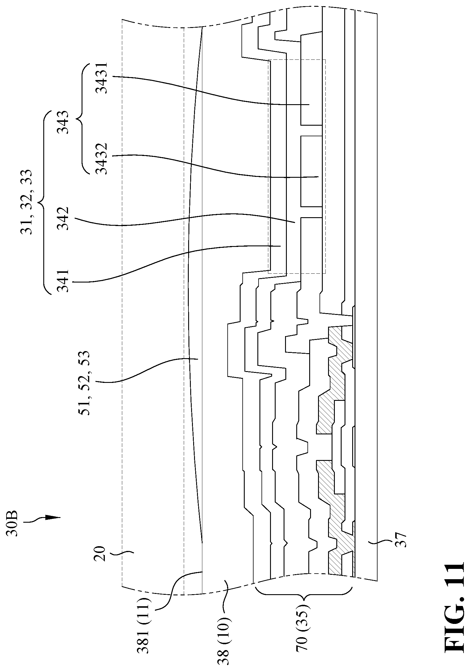 Patent US12307954 Figure 13 – Full-screen display device with unit pixel having function for emitting and receiving light
