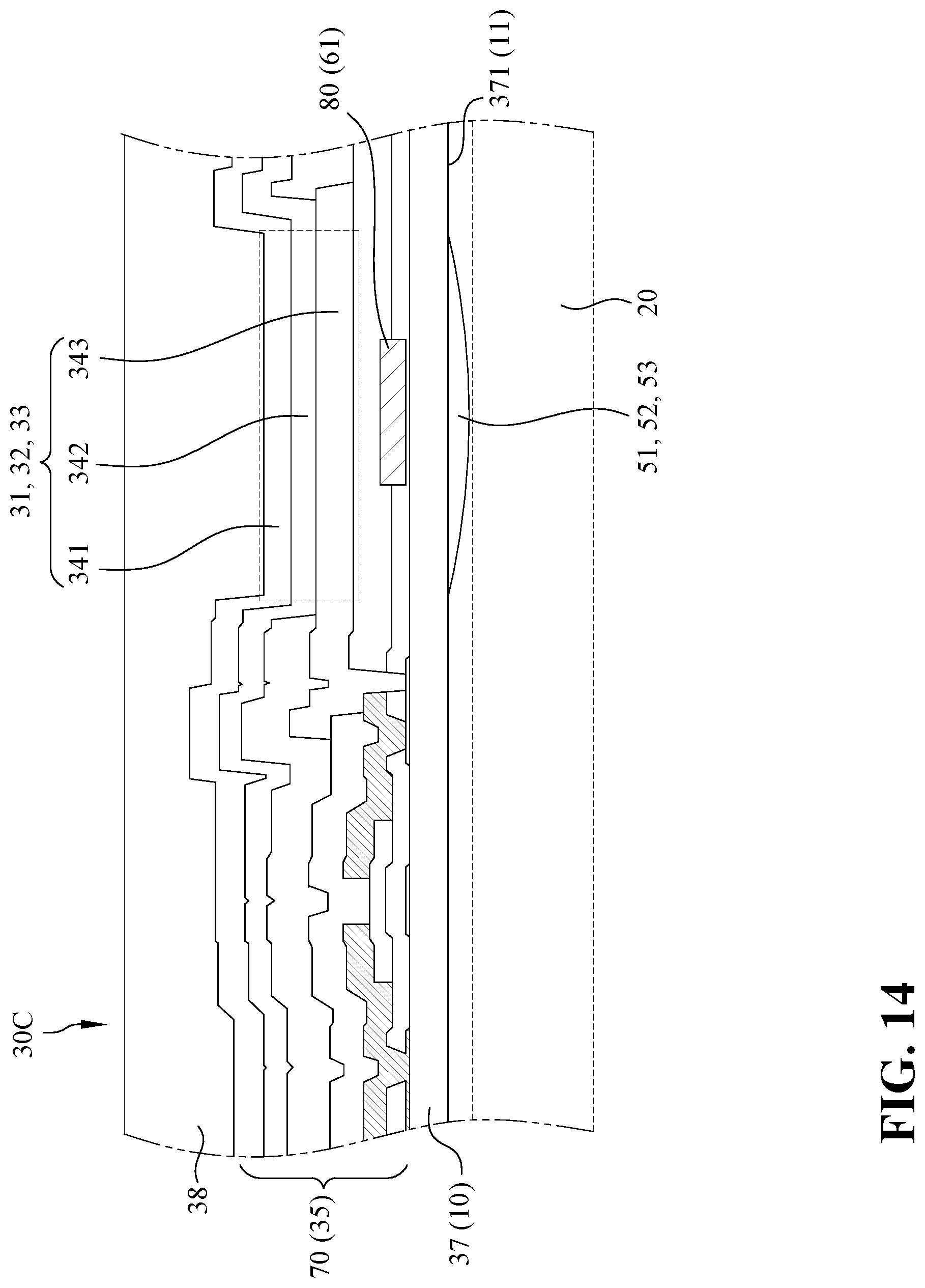 Patent US12307954 Figure 16 – Full-screen display device with unit pixel having function for emitting and receiving light