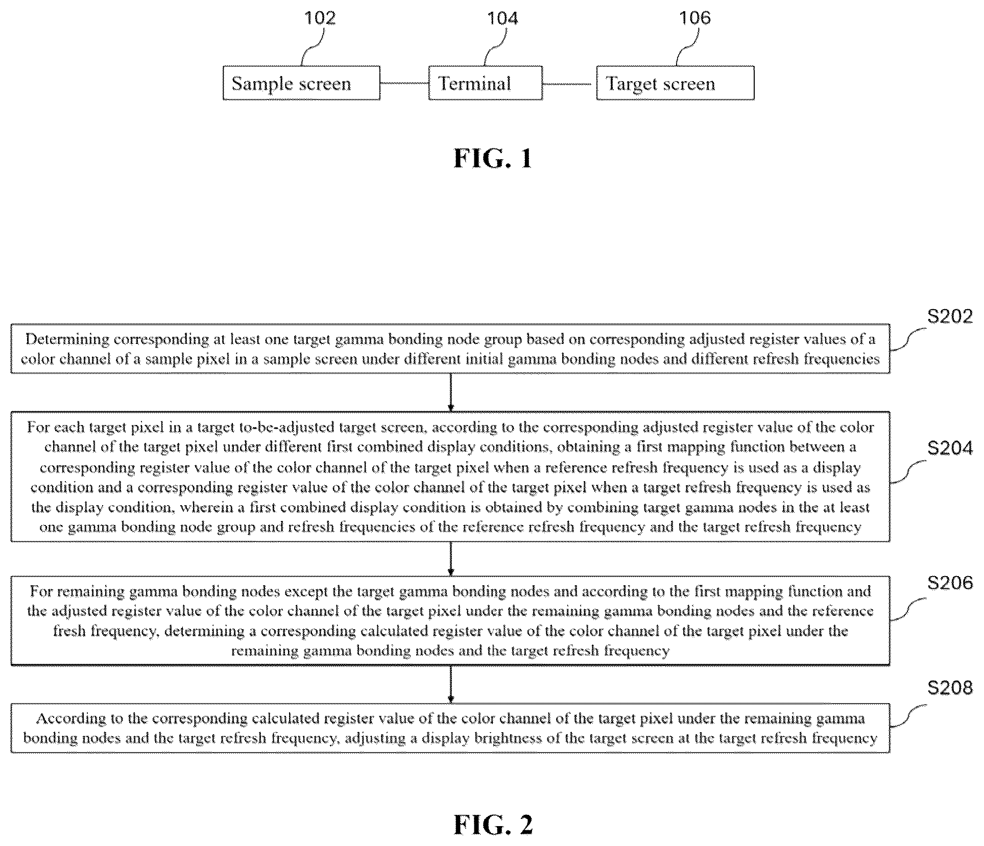 Patent US12307956 Figure 1 – Method for adjusting screen brightness, apparatus for adjusting screen brightness and computer device