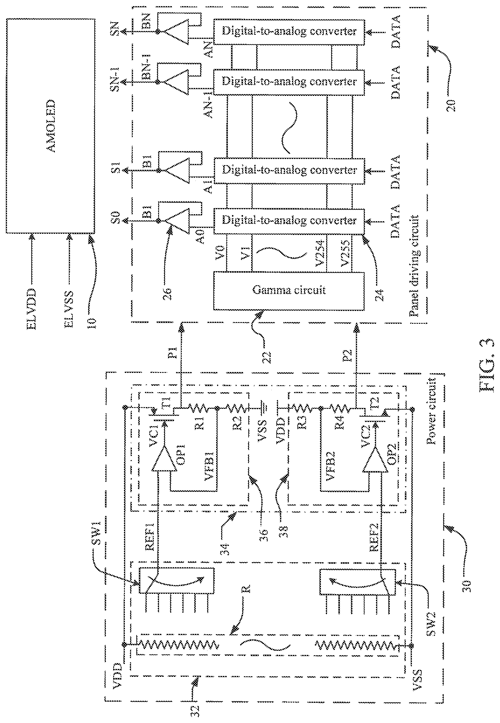 Patent US12307957 Figure 3 – Display driving circuit