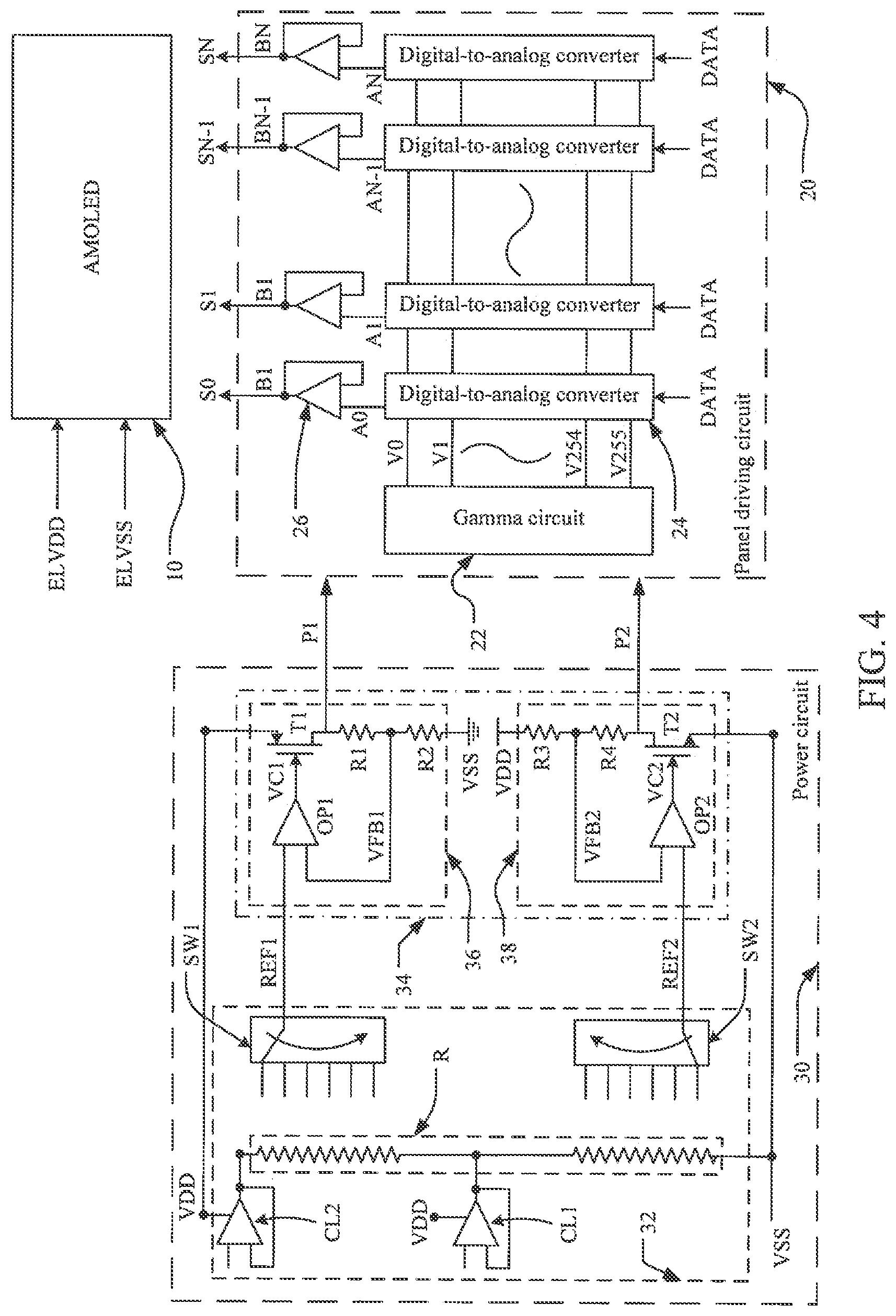 Patent US12307957 Figure 4 – Display driving circuit