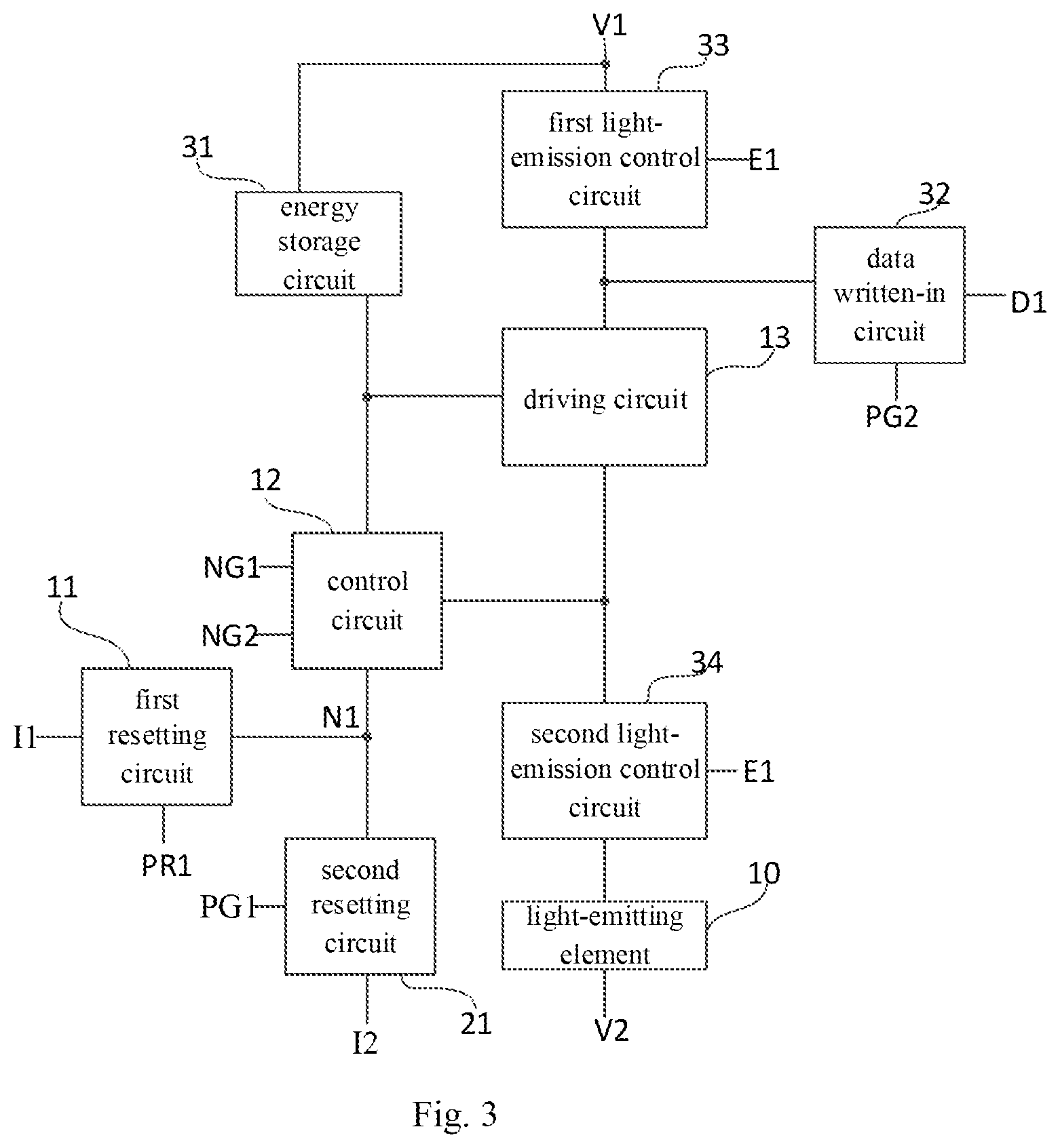Patent US12307960 Figure 2 – Pixel circuit, method for driving the same and display device
