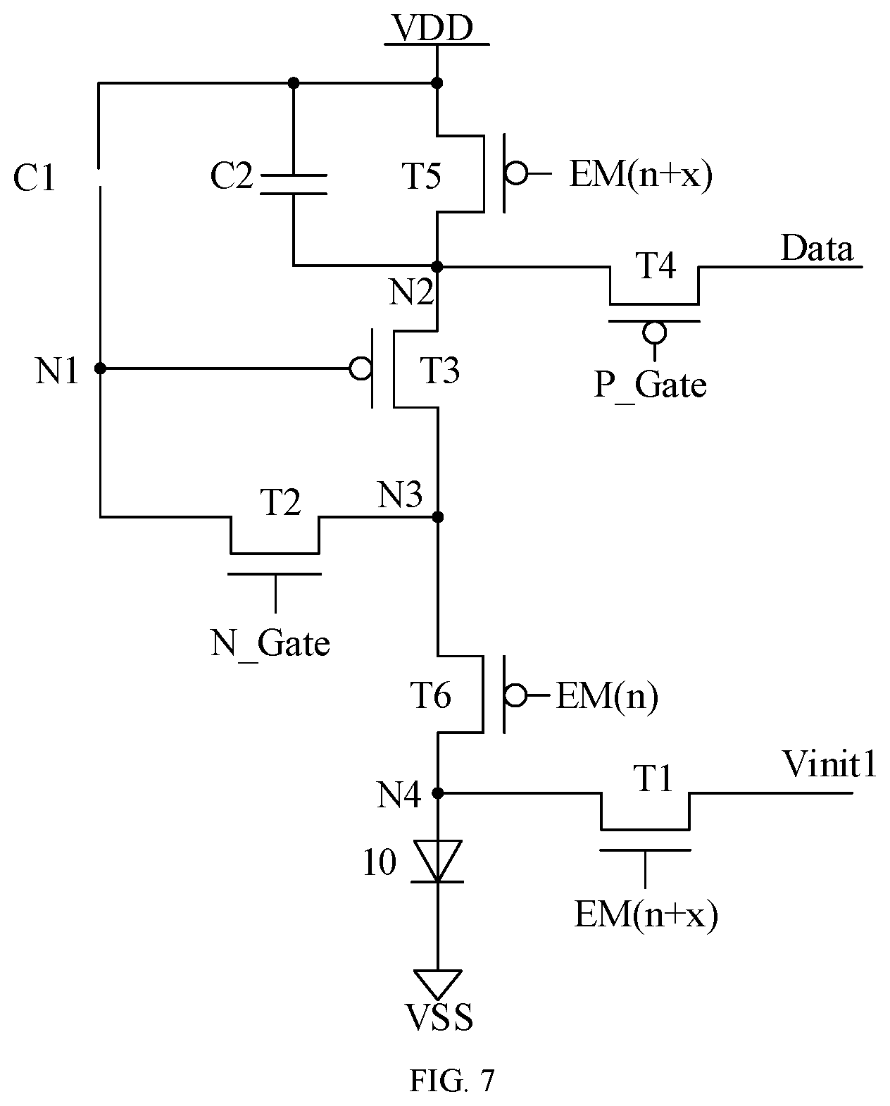 Patent US12307965 Figure 5 – Pixel circuit, driving method therefor, and display device