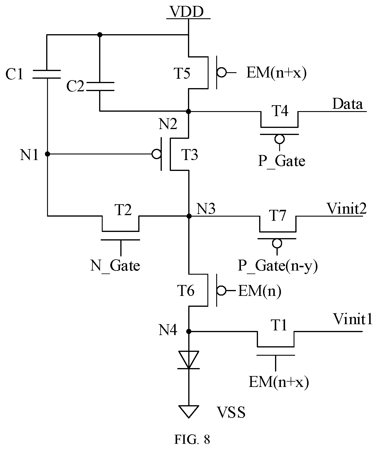 Patent US12307965 Figure 6 – Pixel circuit, driving method therefor, and display device