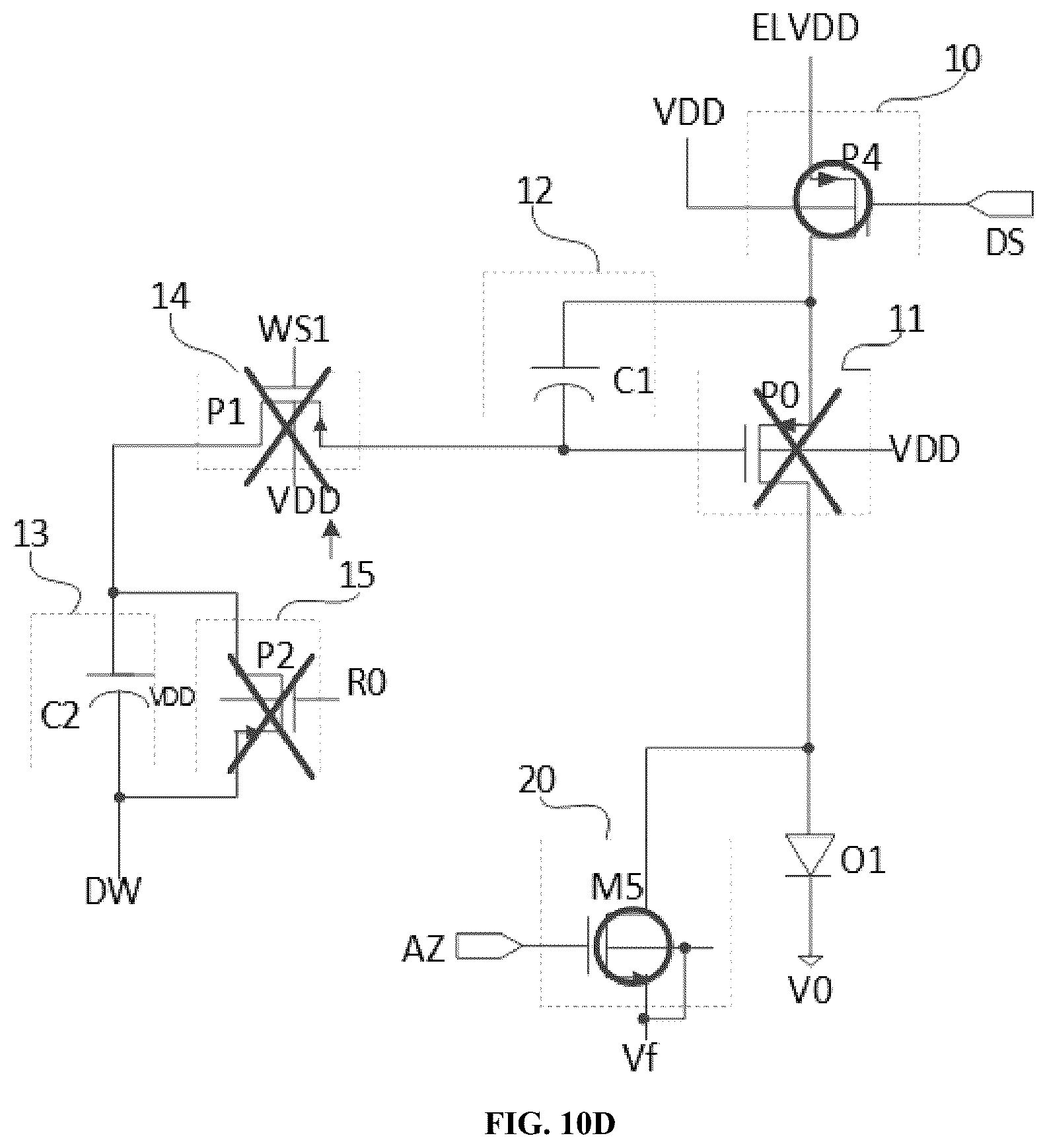 Patent US12307967 Figure 10 – Pixel circuit, display panel, driving method and display device