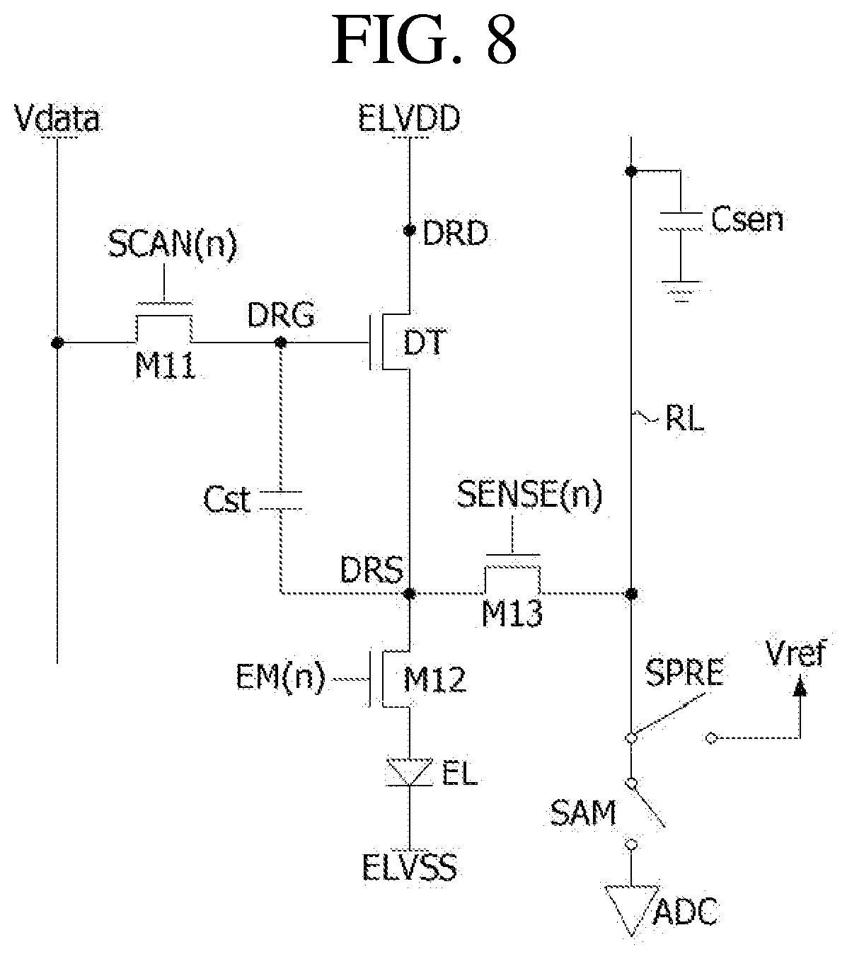 Patent US12307971 Figure 7 – Pixel circuit and display device including the same