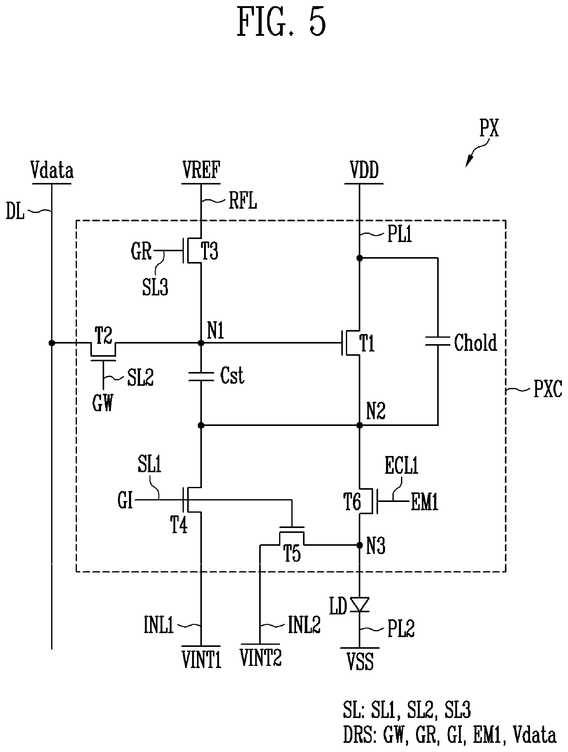 Patent US12307972 Figure 6 – Pixel which is capable of preventing a color deviation and display device including the same