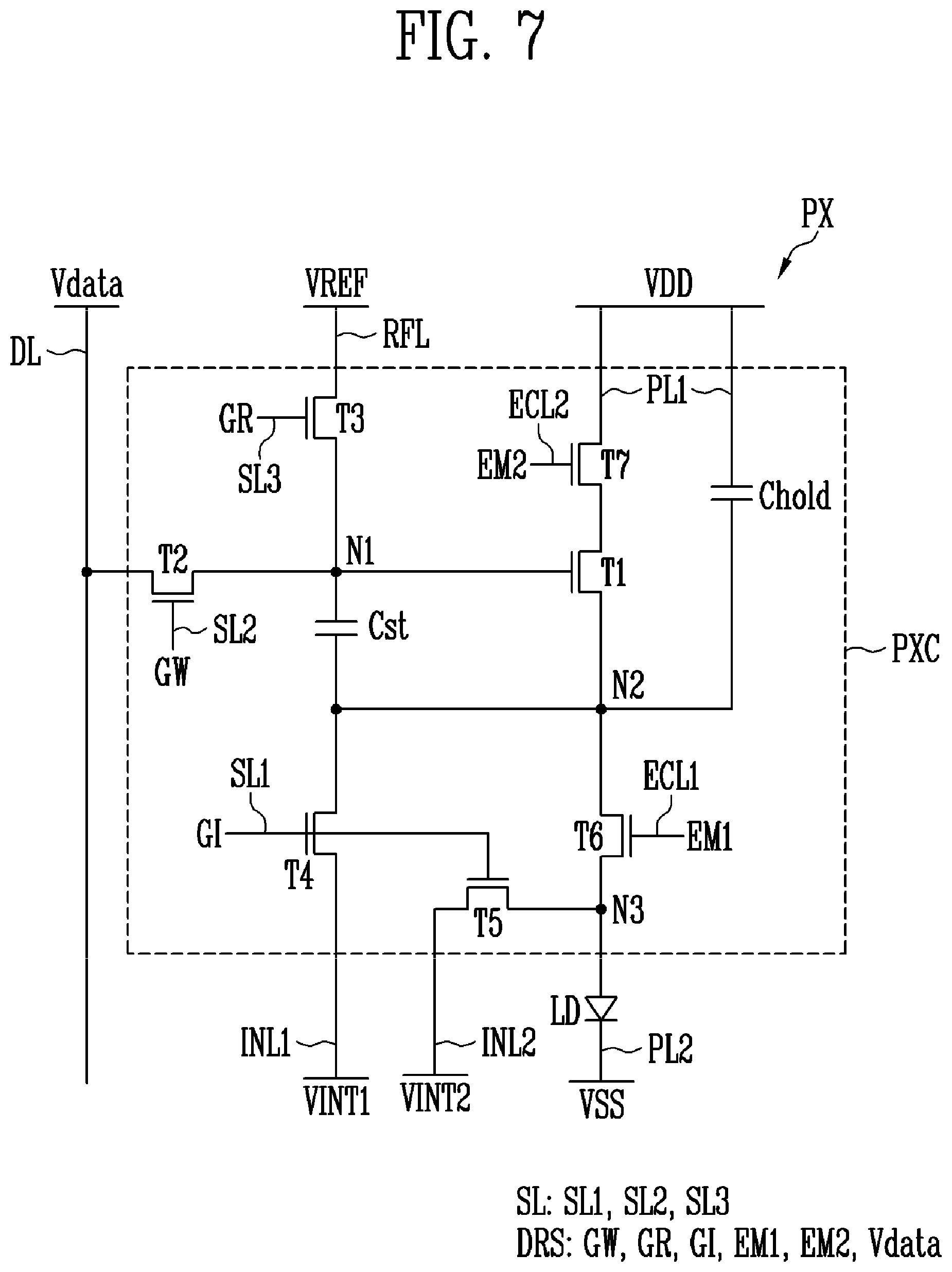 Patent US12307972 Figure 8 – Pixel which is capable of preventing a color deviation and display device including the same