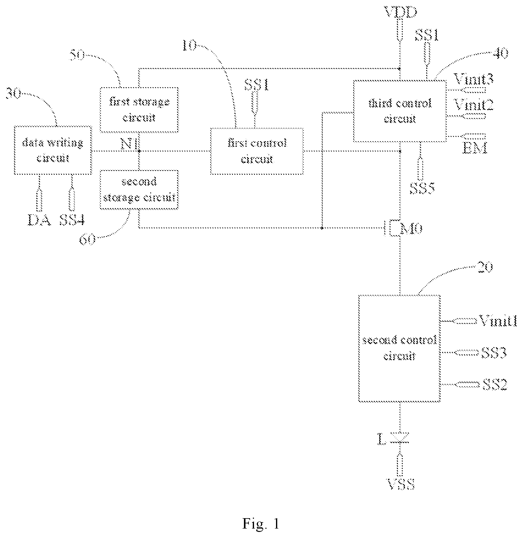 Patent US12307975 Figure 1 – Pixel driving circuit, method for driving pixel driving circuit and display apparatus