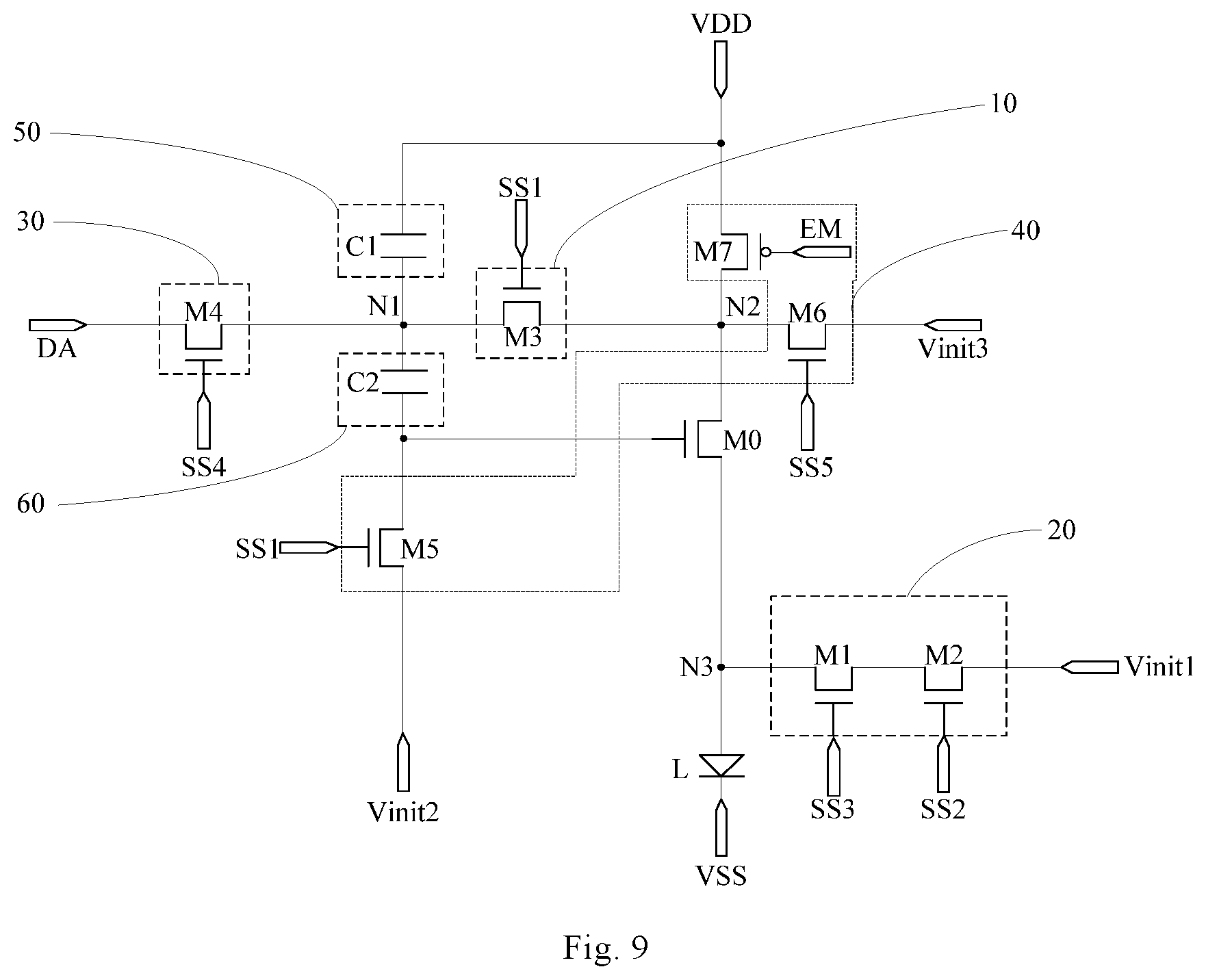 Patent US12307975 Figure 9 – Pixel driving circuit, method for driving pixel driving circuit and display apparatus